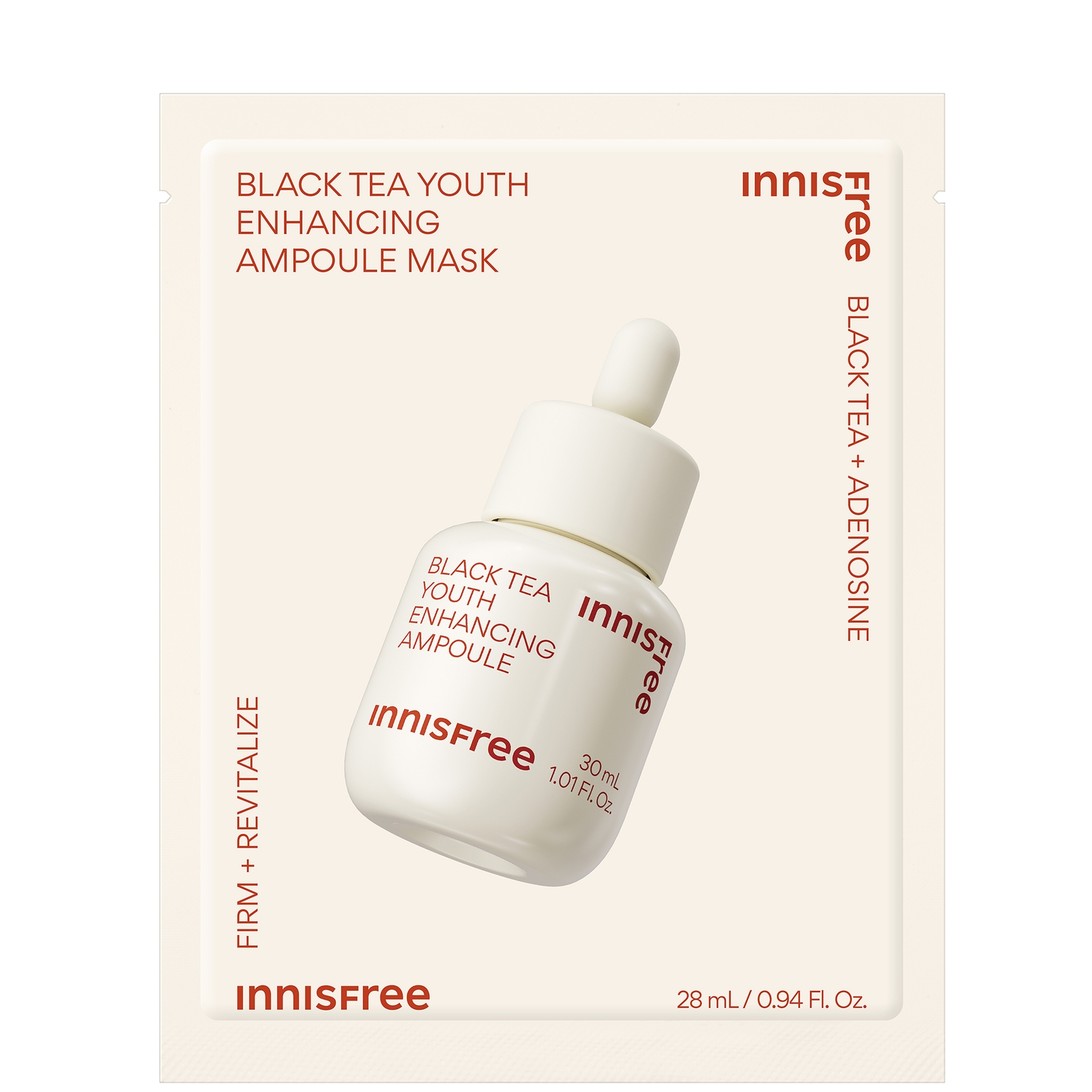 

INNISFREE Black Tea Youth Enhancing Ampoule Mask 28ml