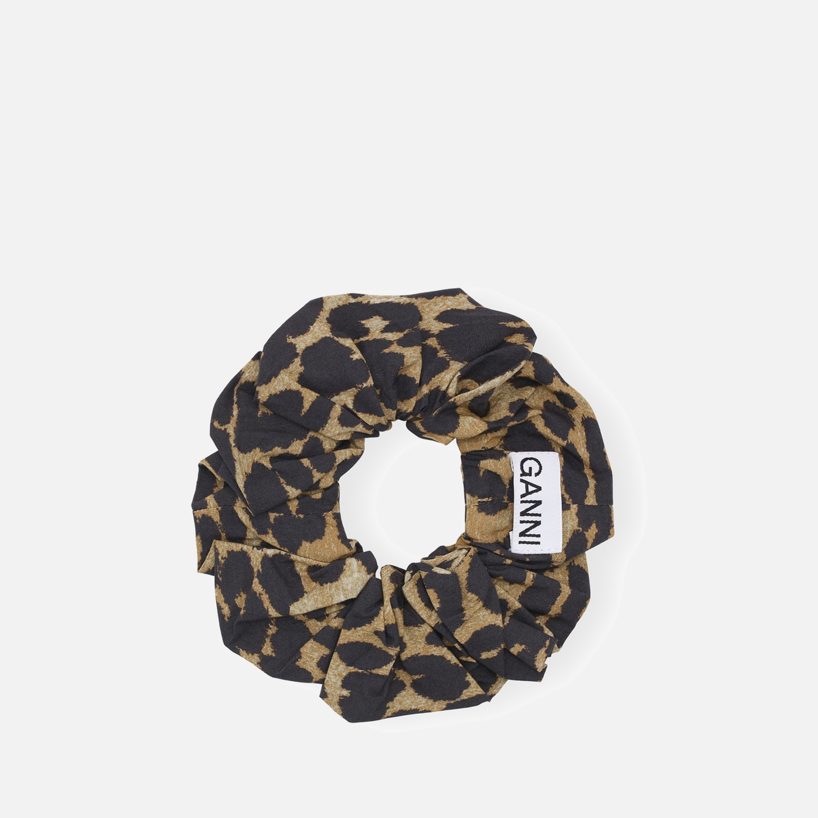 Ganni Printed Organic Cotton Scrunchie