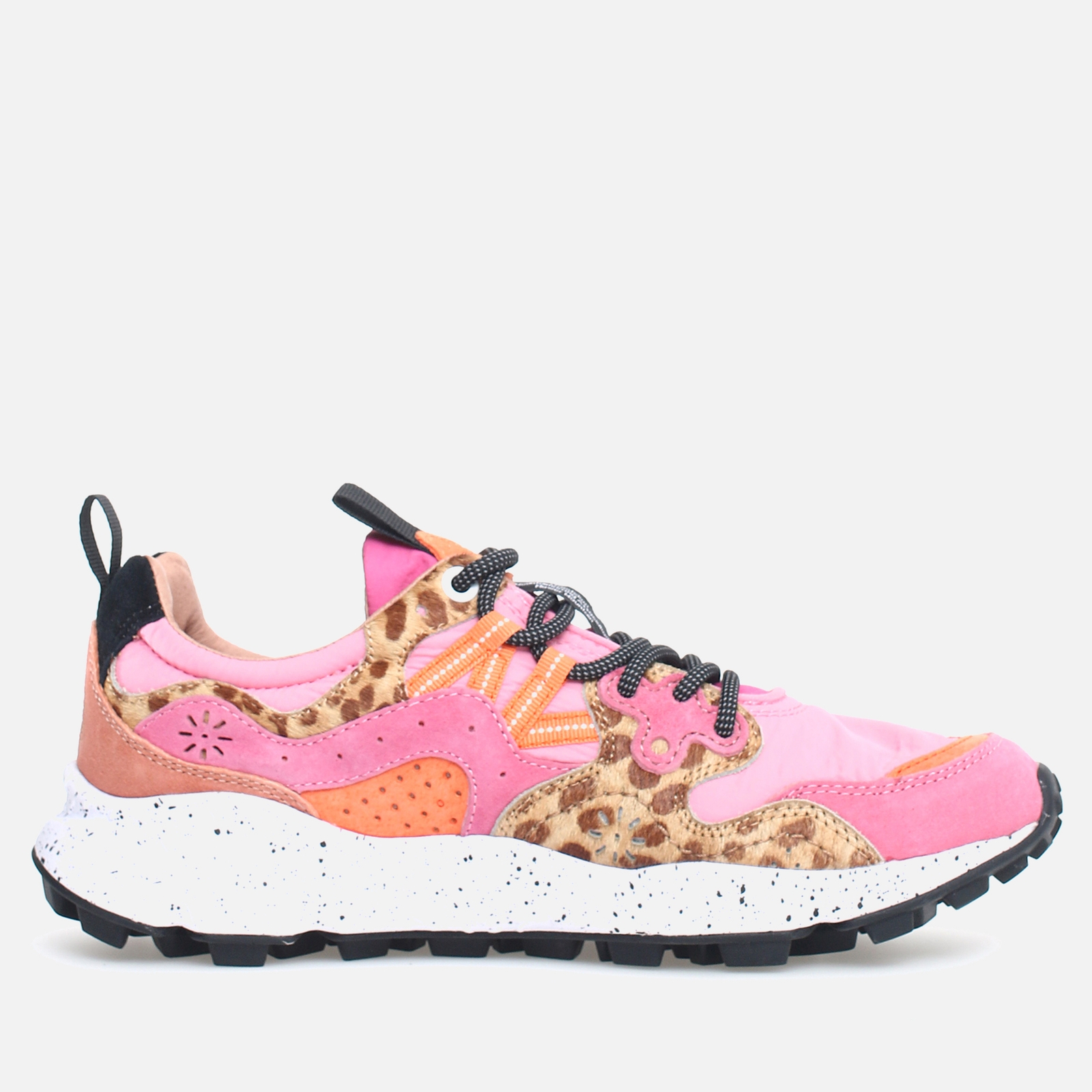 Flower Mountain Women’s Yamano 3 Suede, Leather and Shell Trainers