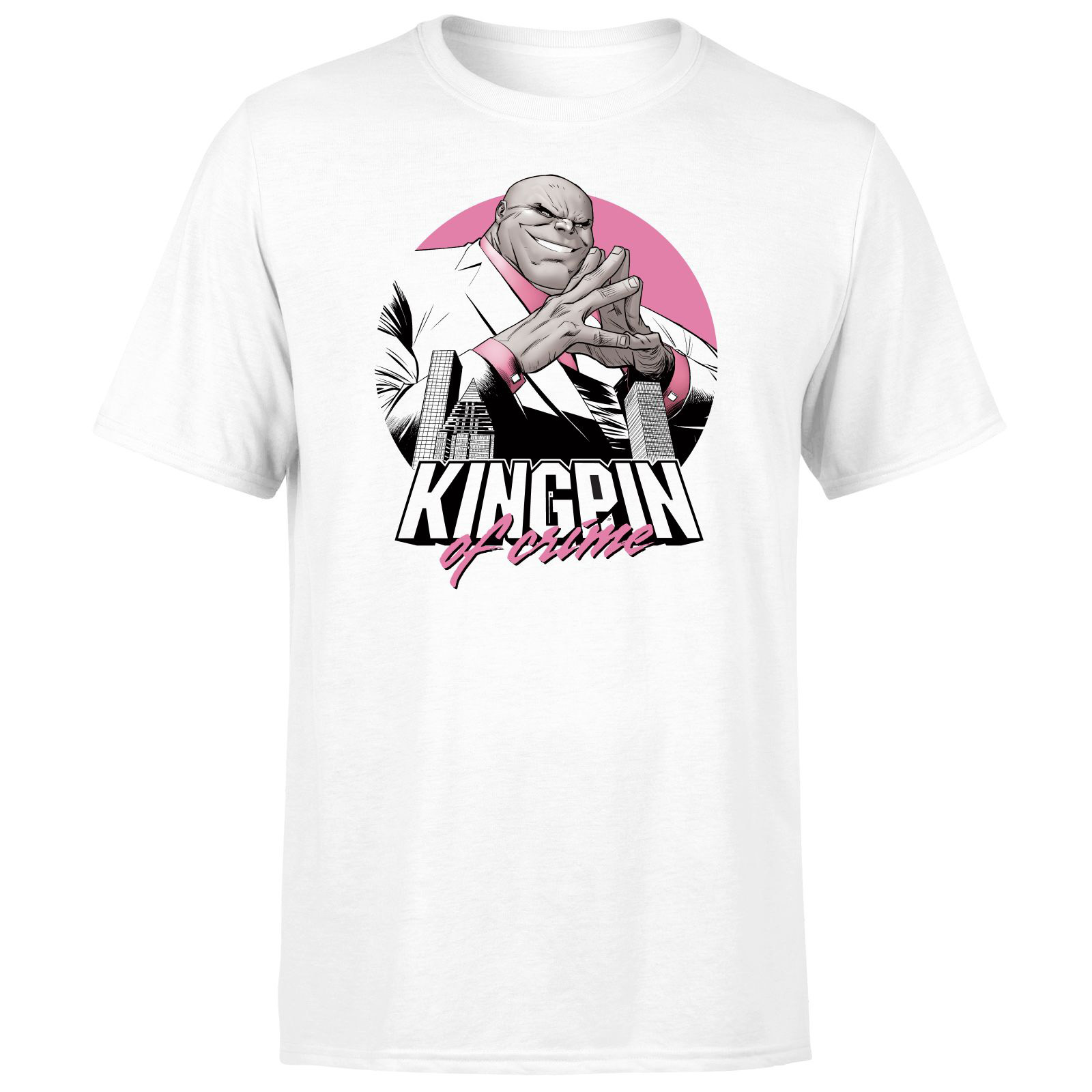 Kingpin Crime City Men's T-Shirt - White - M