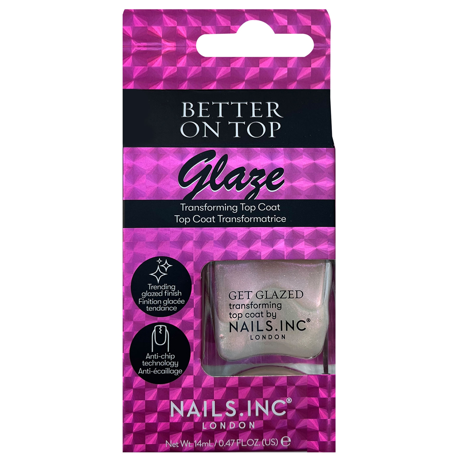 Shop Nails Inc Better On Top Get Glazed Treatment 14ml