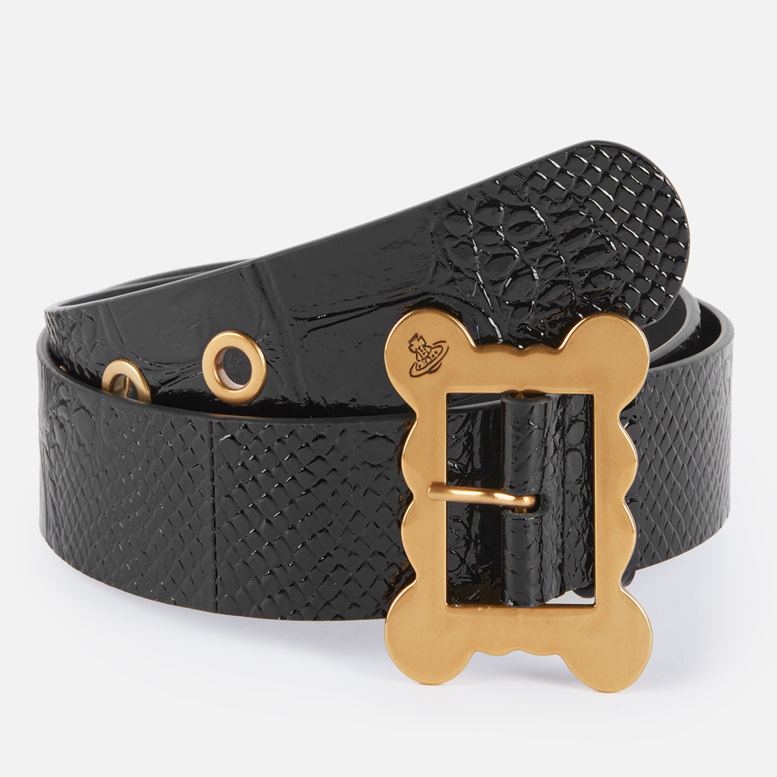Vivienne Westwood Men's Frame Buckle Belt - Black