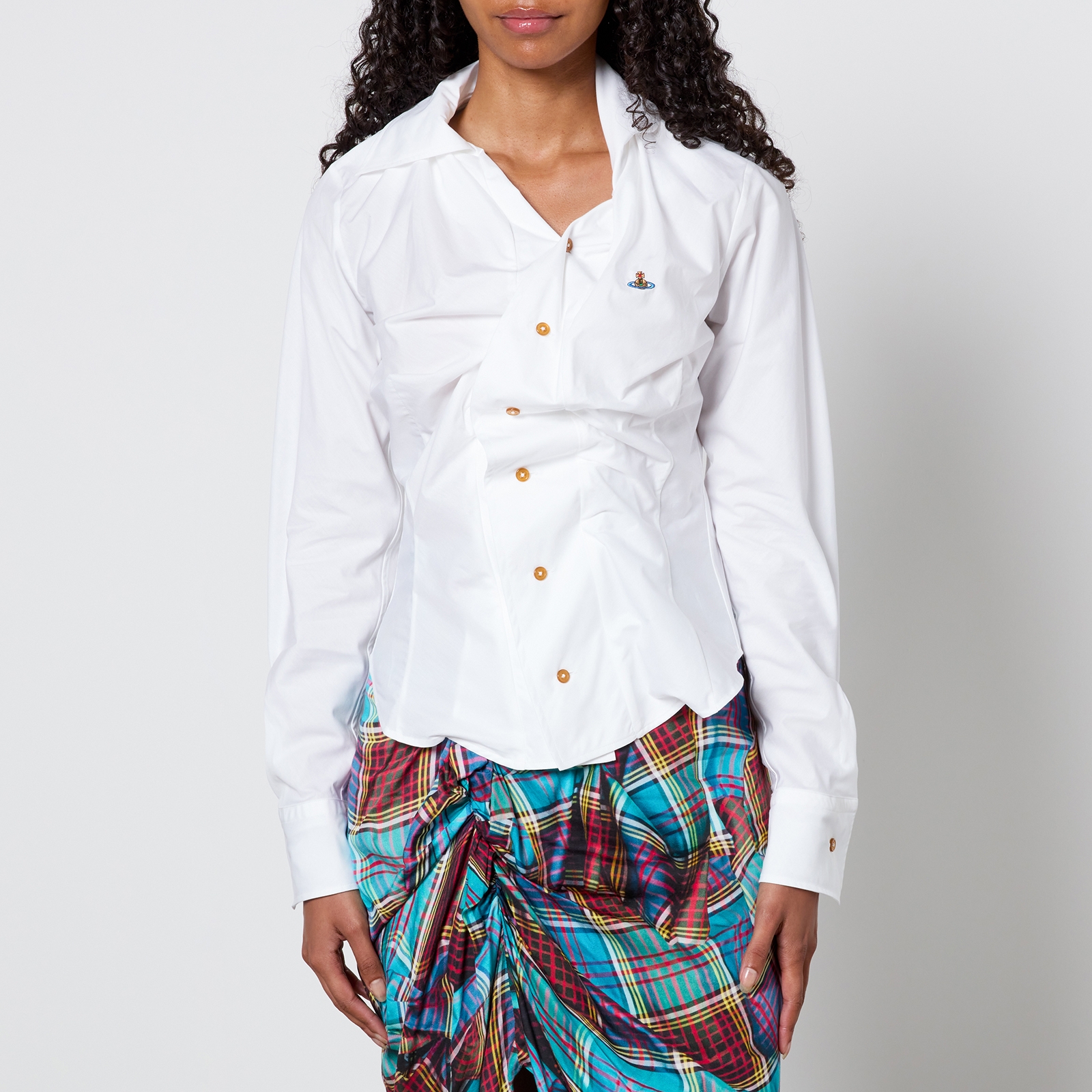 Vivienne Westwood Drunken Cotton-Poplin Shirt - IT 42/UK 10