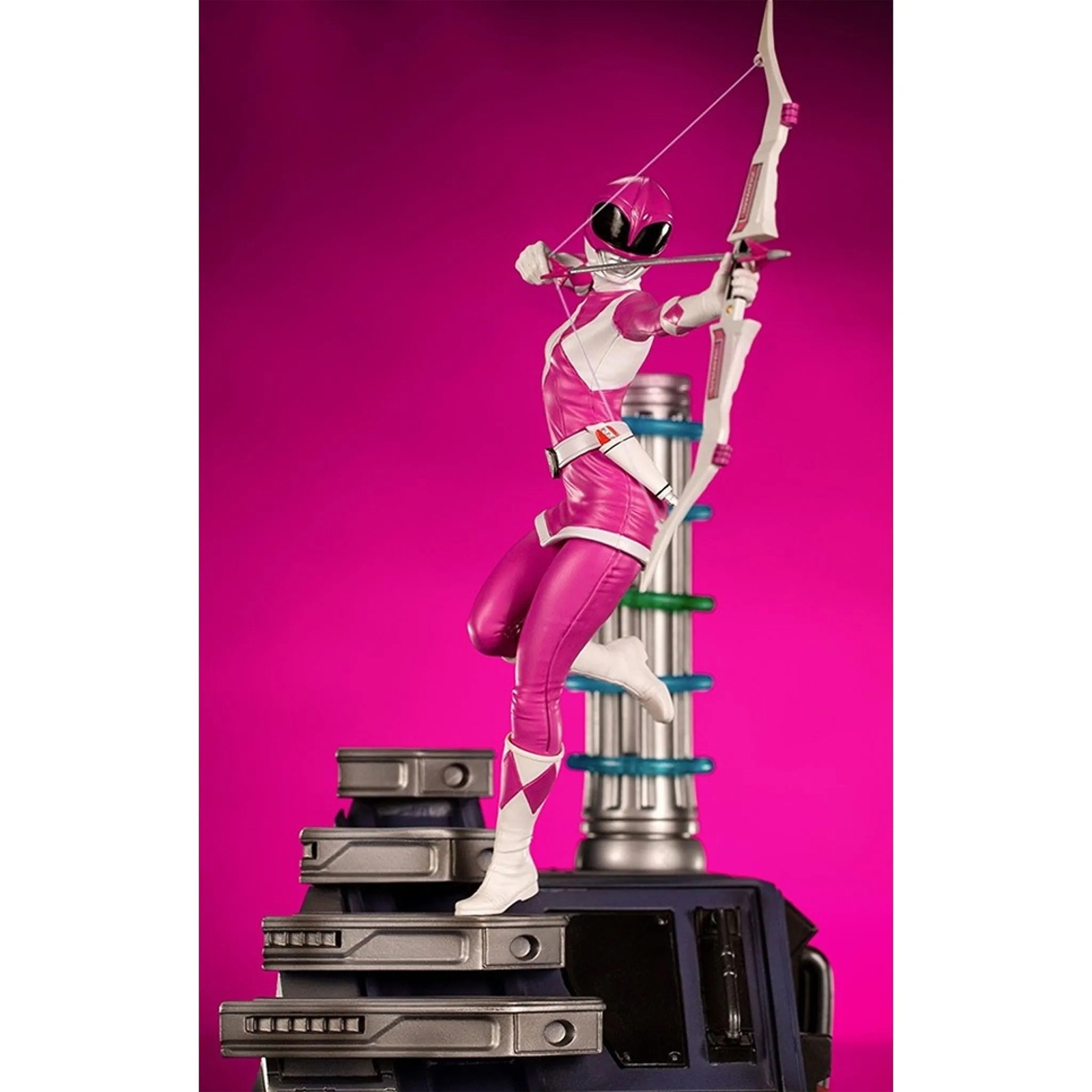 Iron Studios Pink Ranger BDS Mighty Morphin Power Rangers Art Scale 1/10 Collectible Statue (23cm)