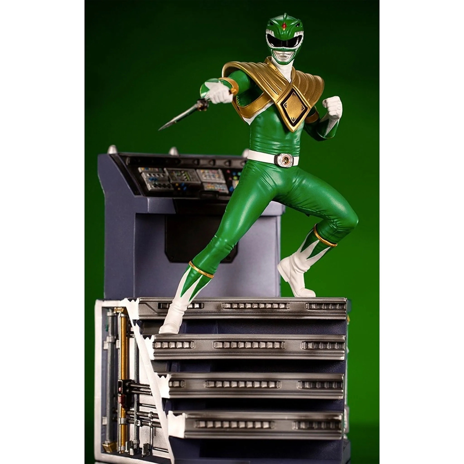 Iron Studios Green Ranger BDS Mighty Morphin Power Rangers Art Scale 1/10 Collectible Statue (22cm)