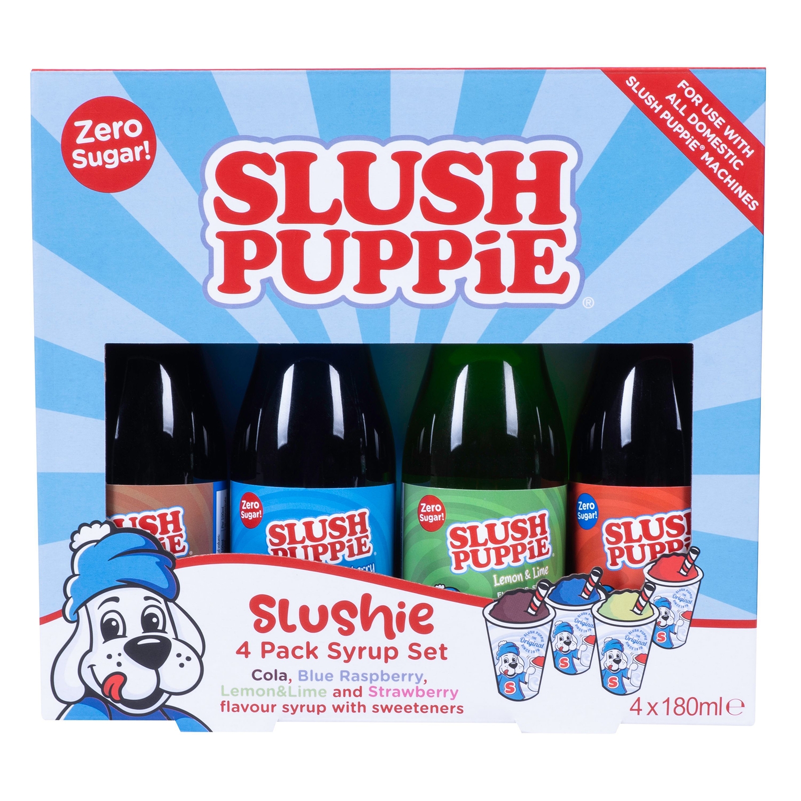 Image of Slush Puppie Zero 4X180ml Syrup Set