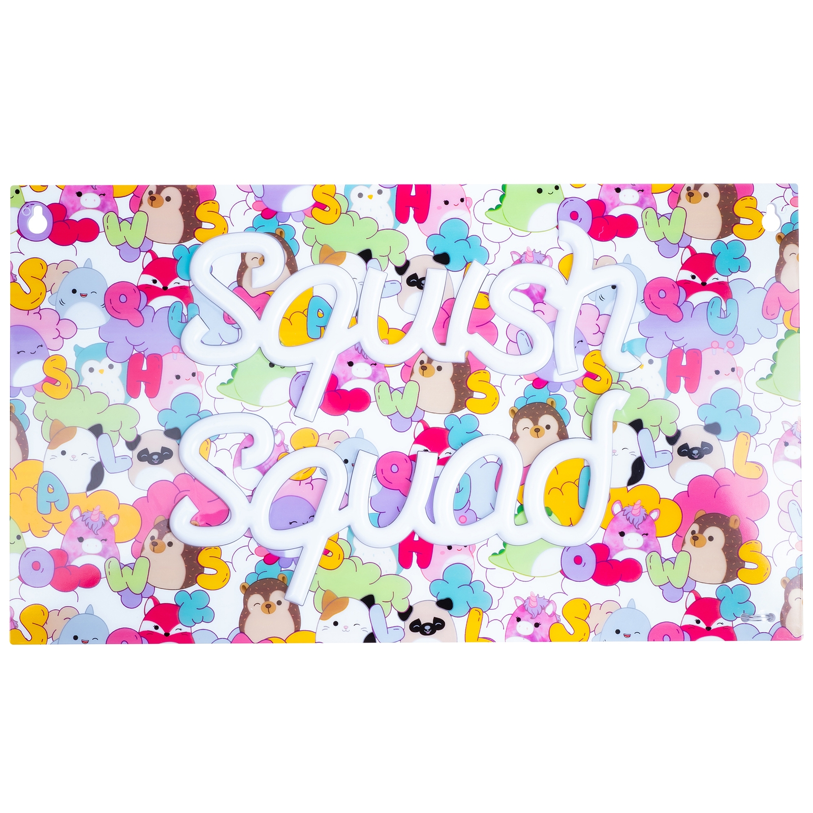 Squishmallows Squish Squad Neon Wall Light