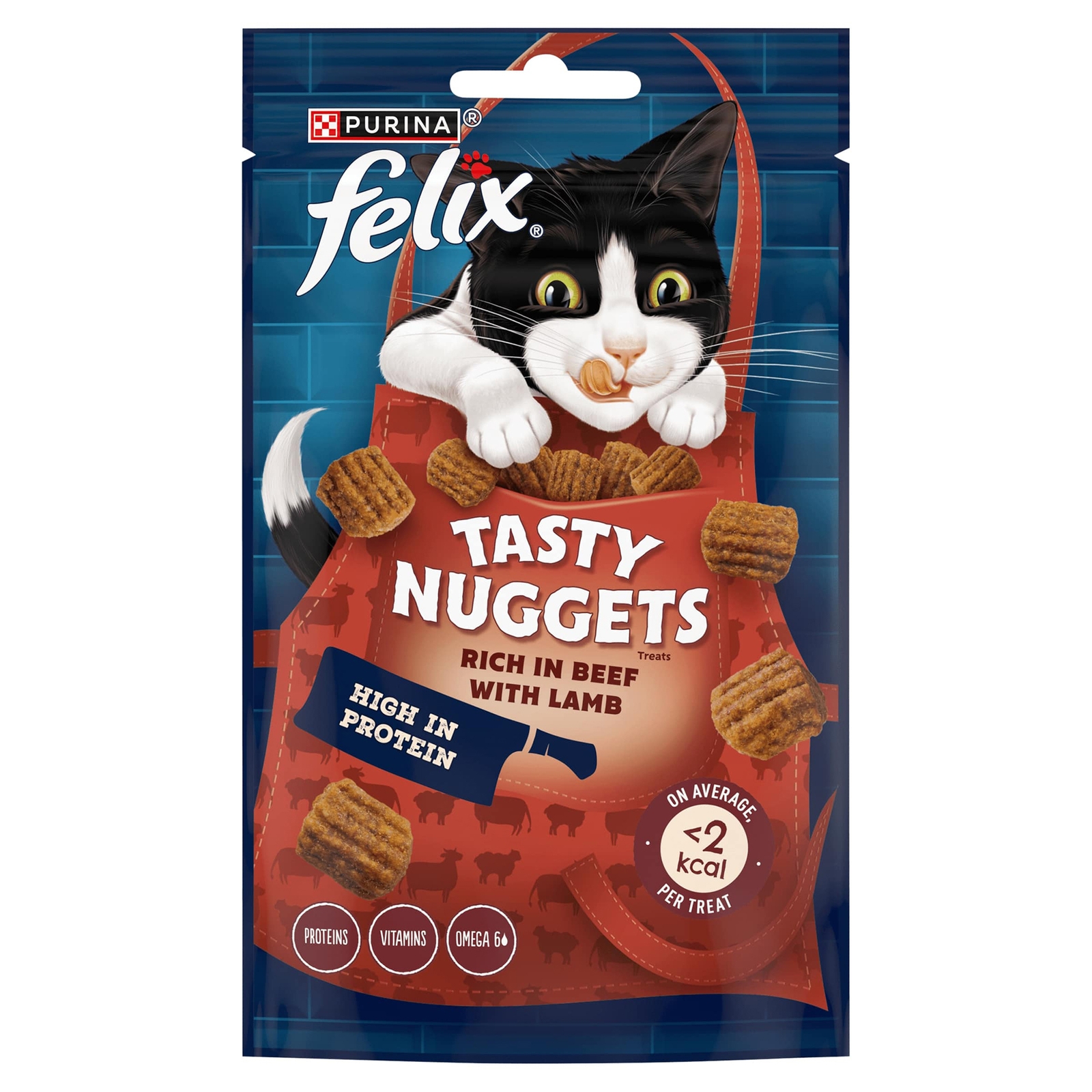 Image of Felix Tasty Nuggets Beef & Lamb Cat Treats 50g