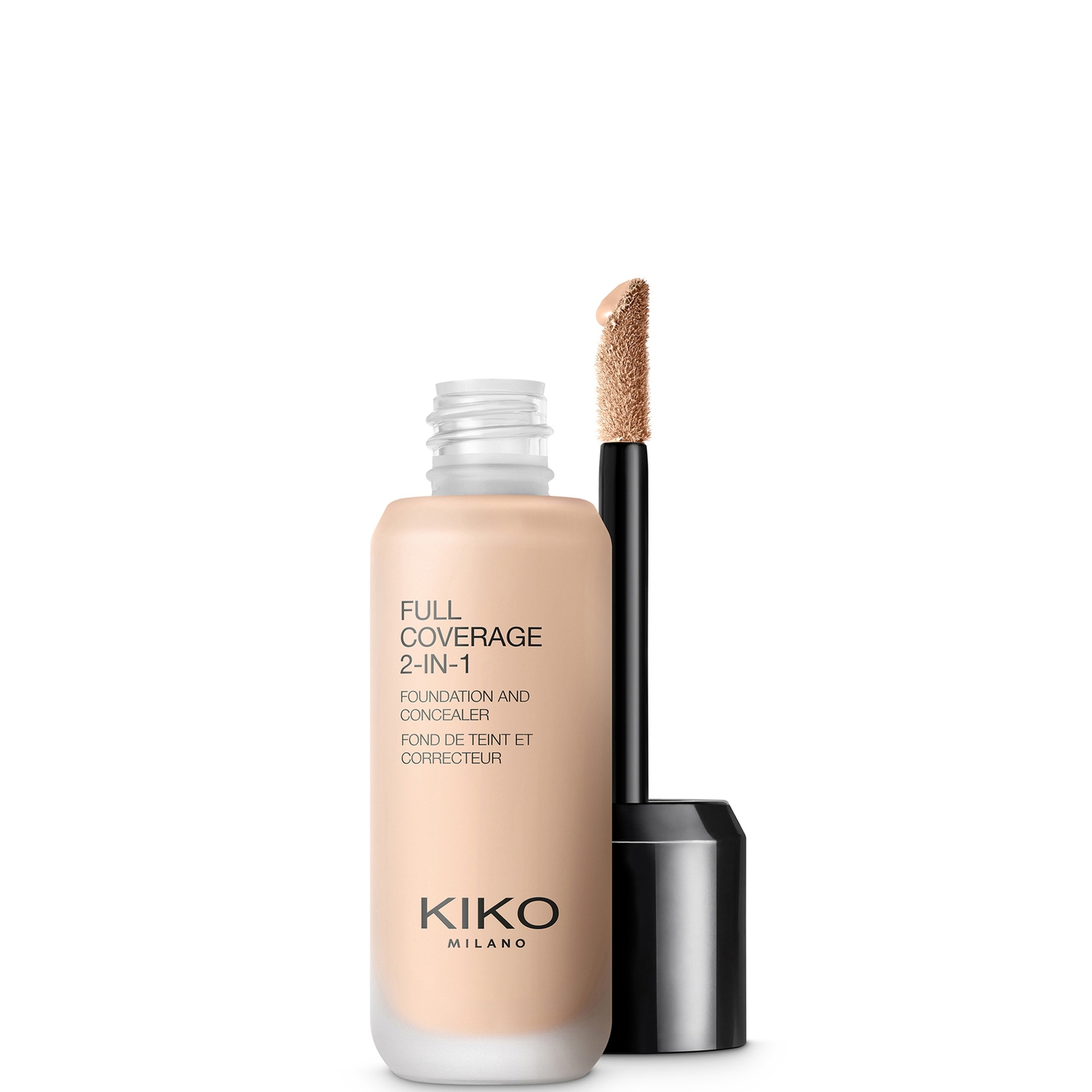 KIKO Milano Full Coverage 2-en-1 Fond de Teint et Correcteur 25 ml (nuances variées) - 01 Neutral