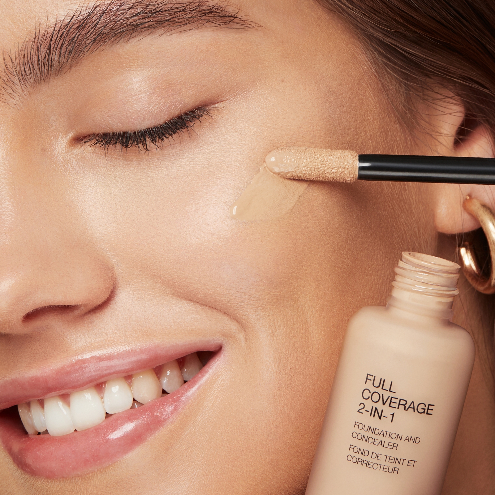 Thumbnail - KIKO Milano Full Coverage 2-in-1 Foundation und Concealer 25 ml (Verschiedene Farbtöne) - 01 Neutral