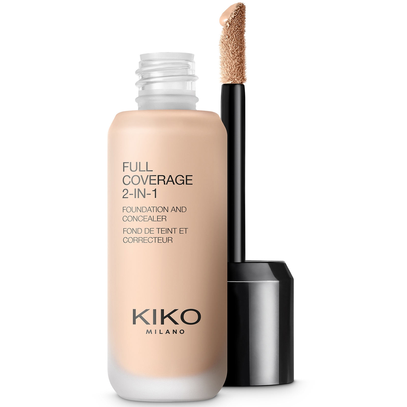 KIKO Milano Full Coverage 2-in-1 Foundation and Concealer 25ml (Various Shades) - 01 Neutral