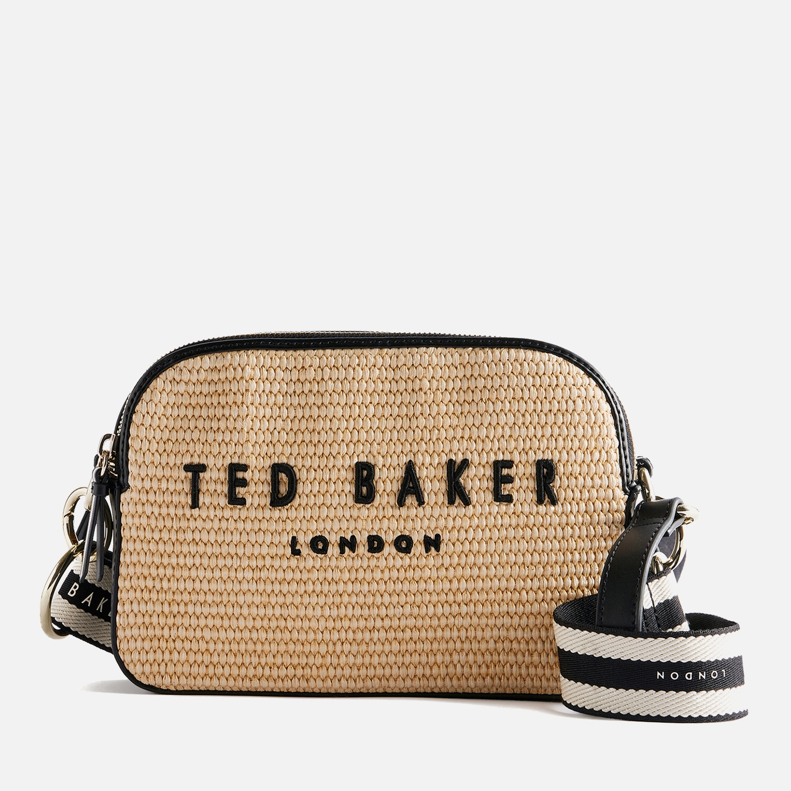 Ted Baker Stelio Webbing Faux Raffia Camera Bag