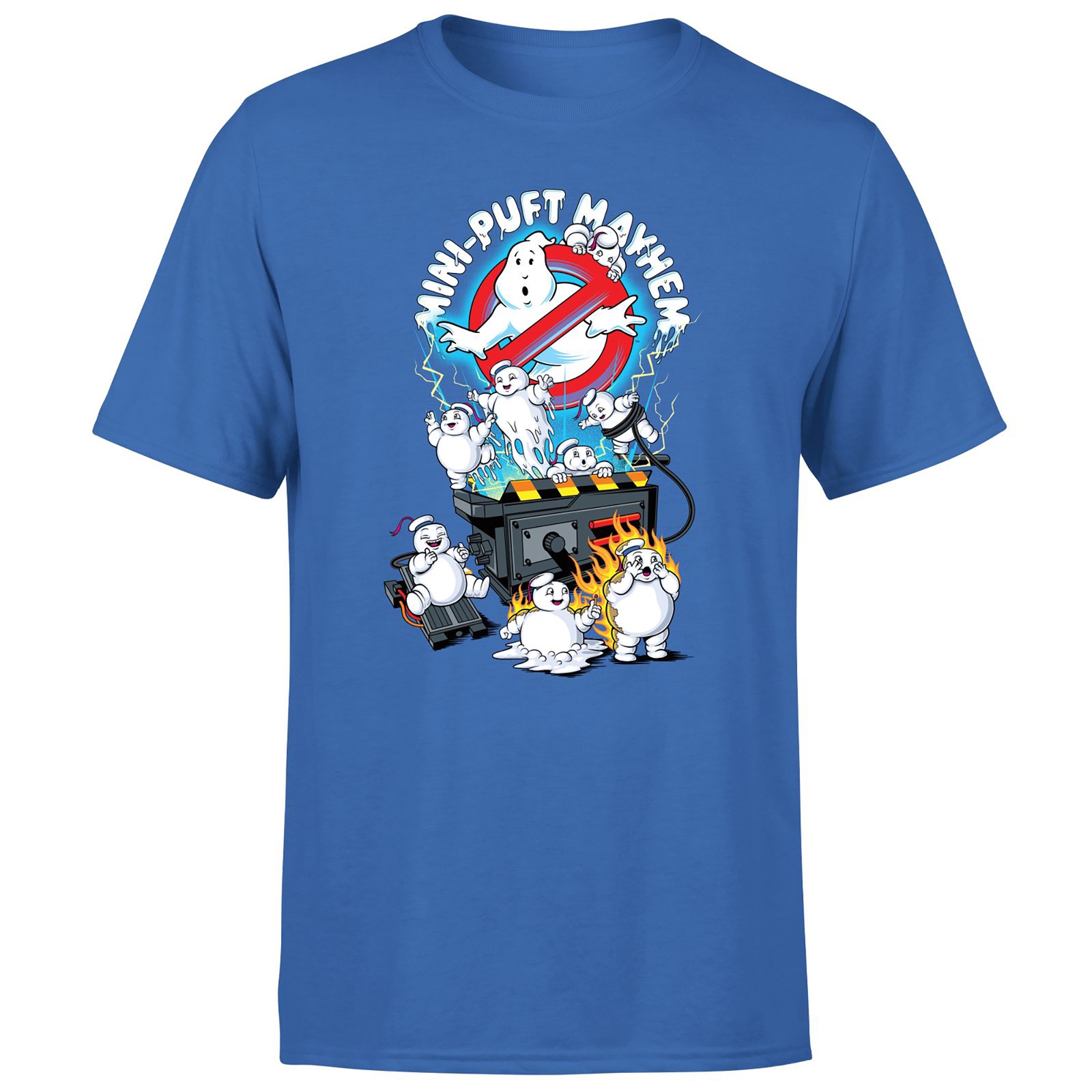 Ghostbusters Mini-Puft Mayhem Men's T-Shirt - Blue - XL