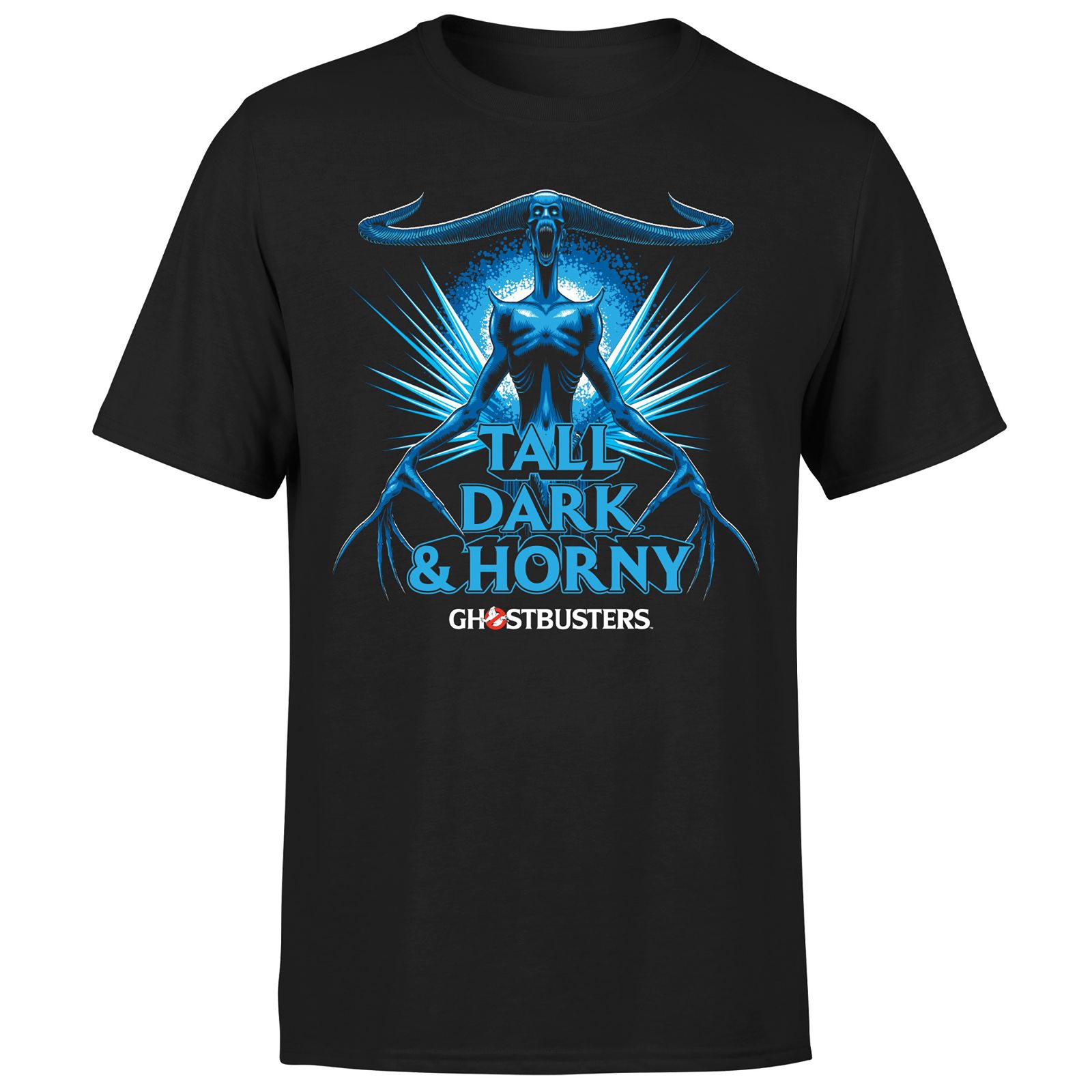 Ghostbusters Tall Dark And Horny Men's T-Shirt - Black - XS