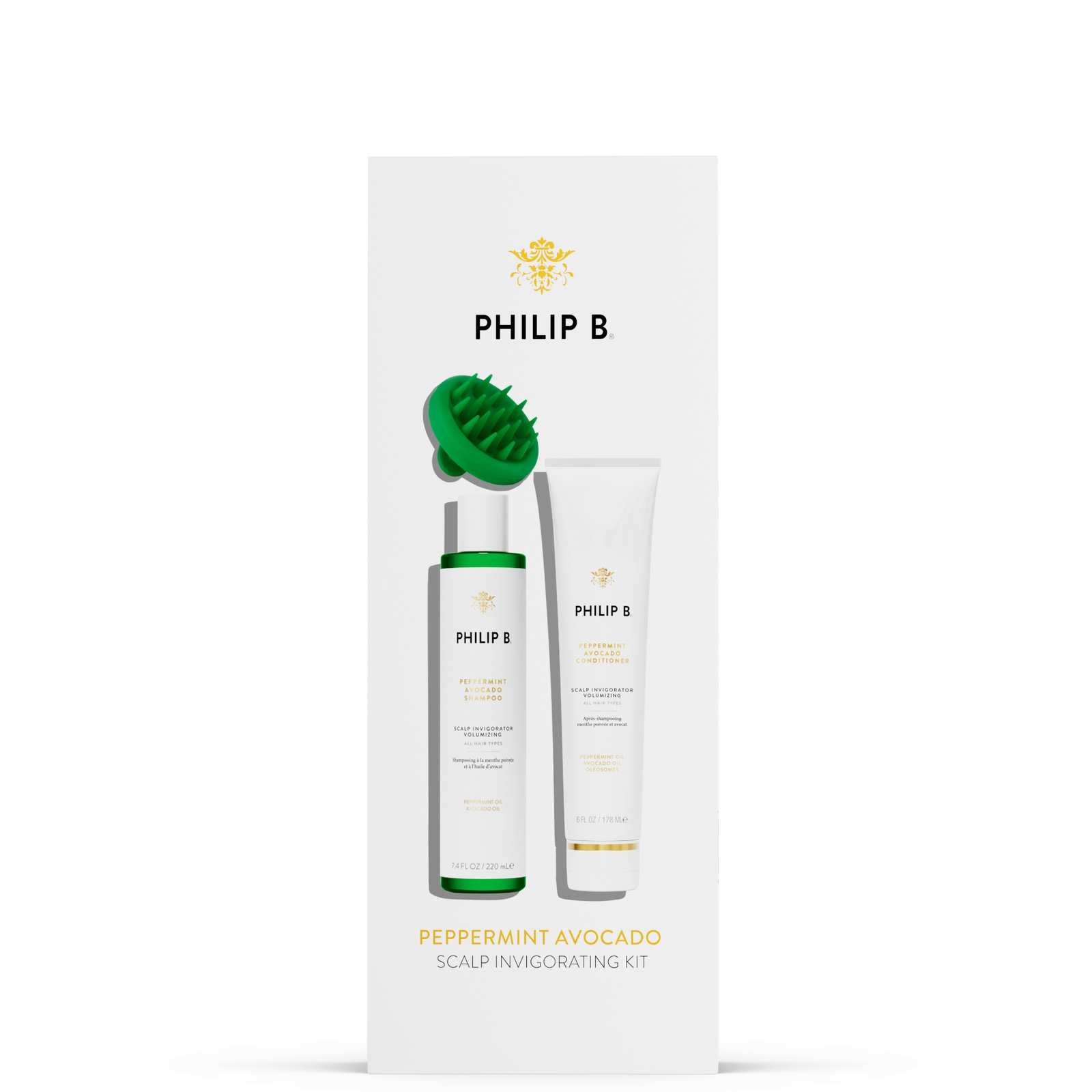 PHILIP B PEPPERMINT AVOCADO SCALP INVIGORATING KIT