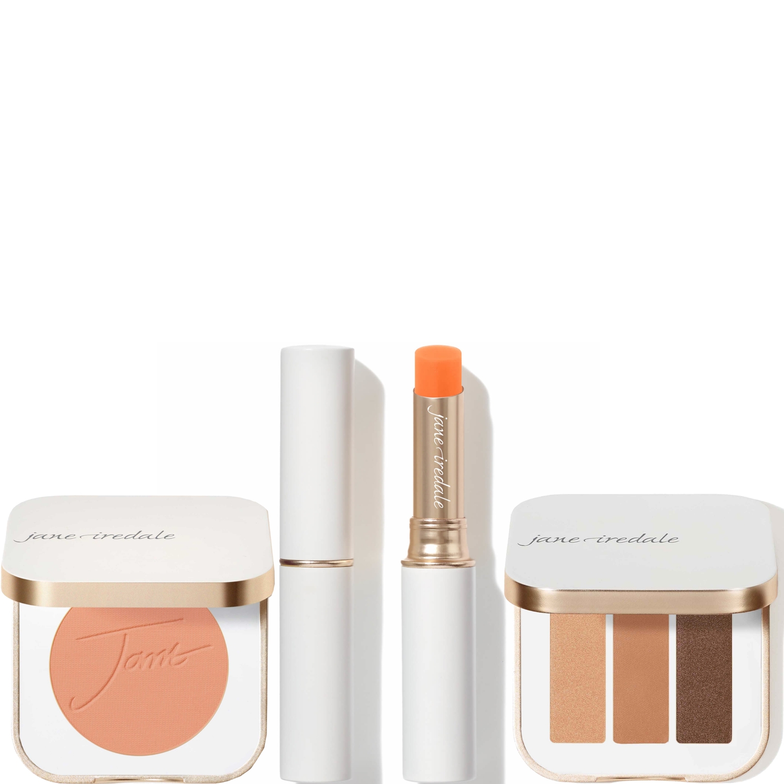 Jane Iredale Peach Girl Makeup Bundle In White