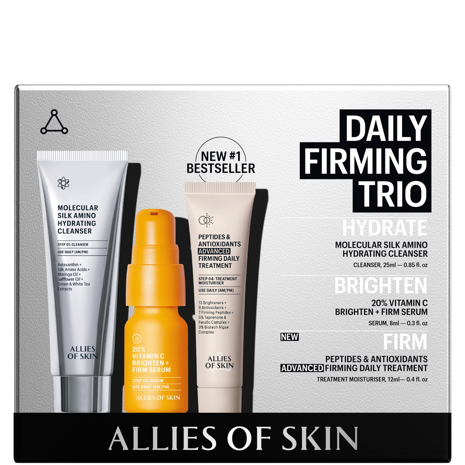 Allies Of Skin Daily Firming Anti-ageing Trio Skincare Kit