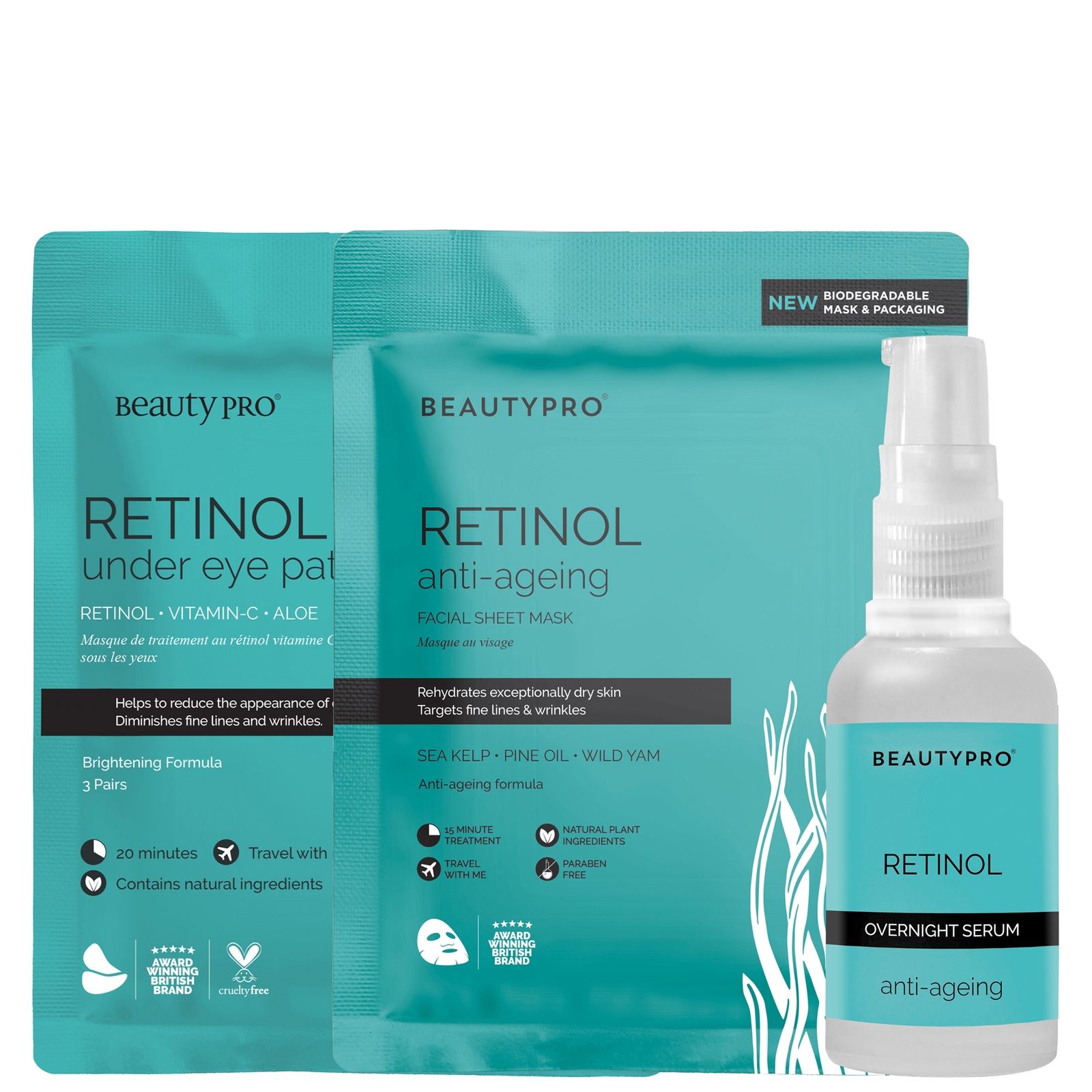 BEAUTYPRO Retinol Bundle Mask and Serum Bundle