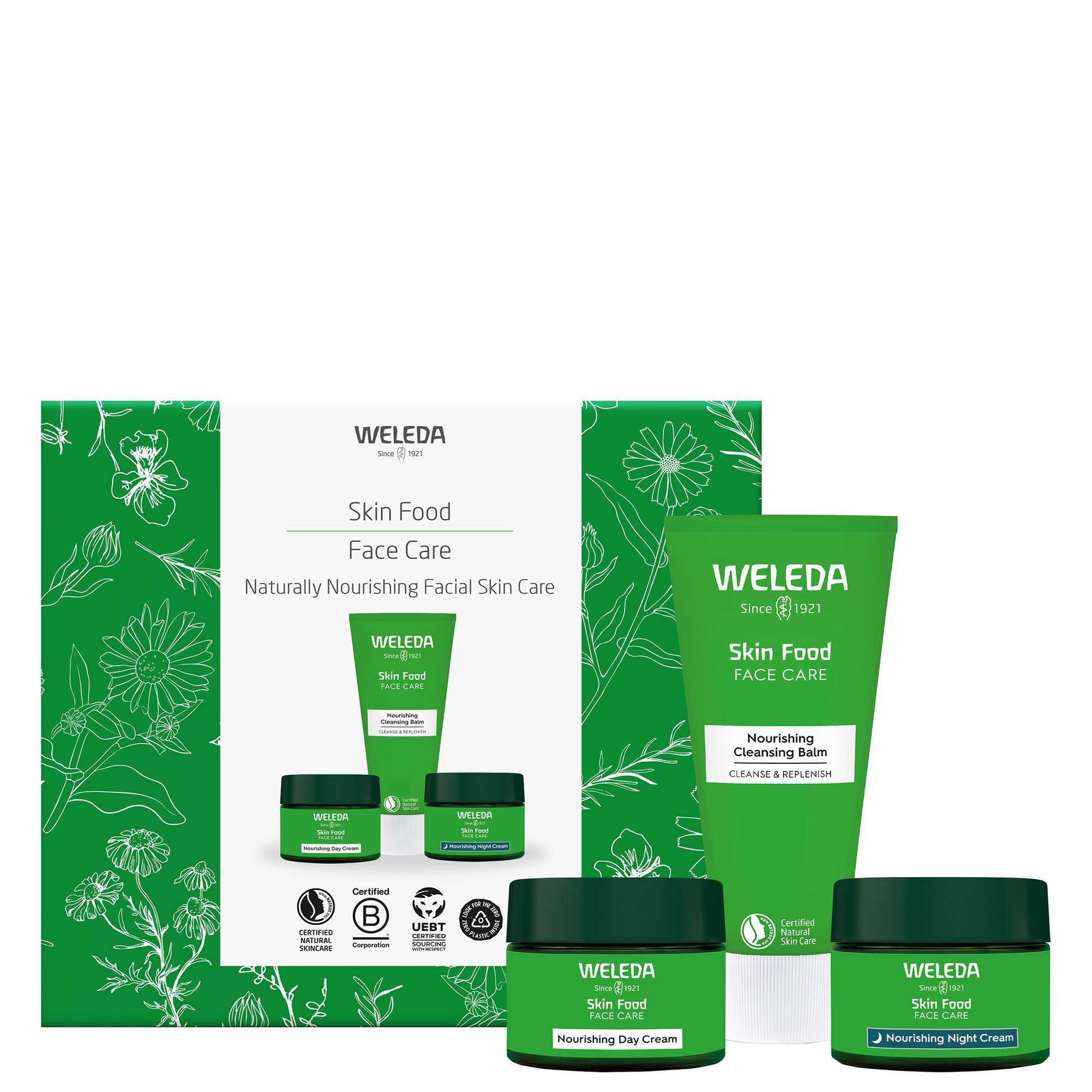 Weleda Gift And Sets Skin Food Naturally Nourishing Facial Skin Care Gift Set In Green
