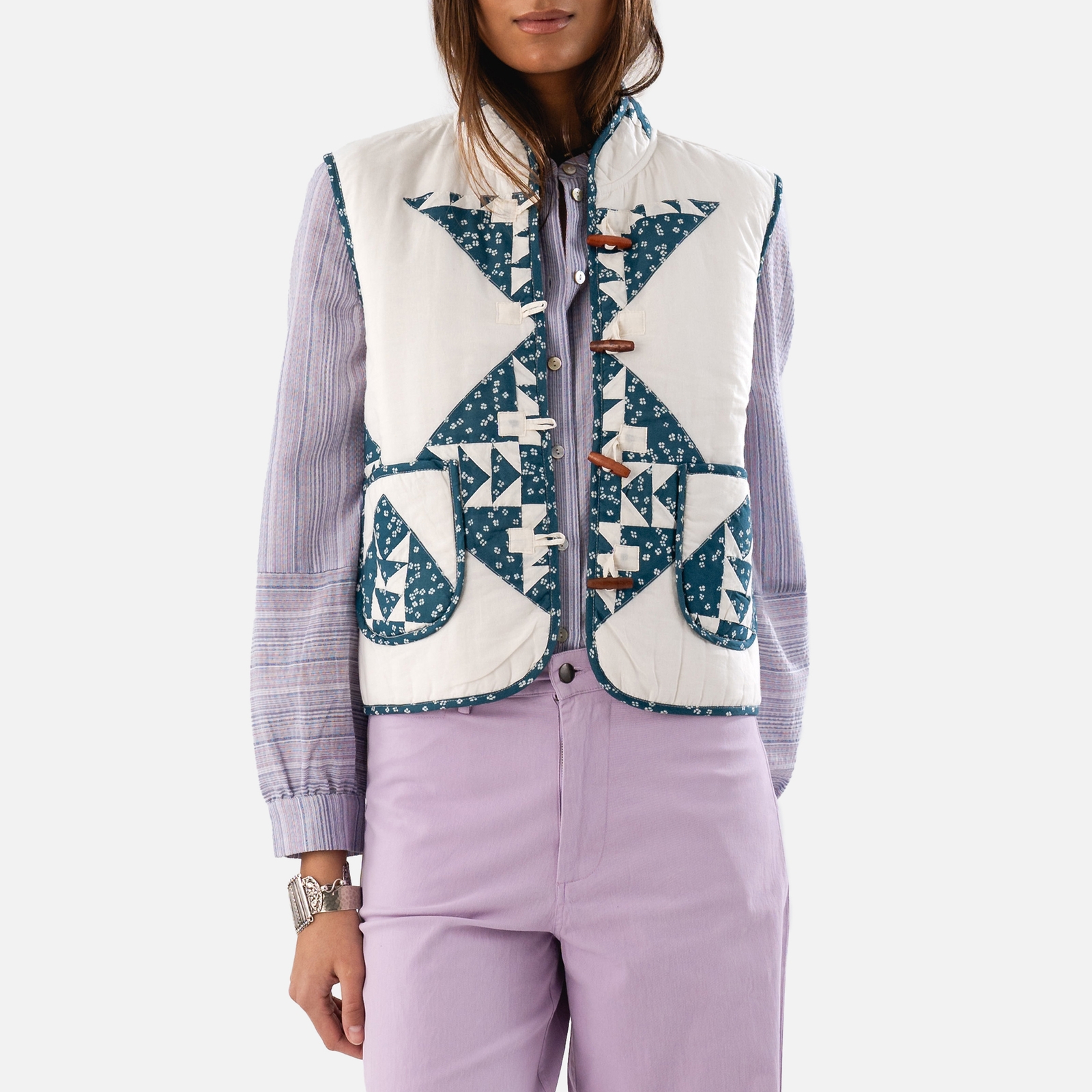 Lollys Laundry Cairo Printed Cotton Vest - XS