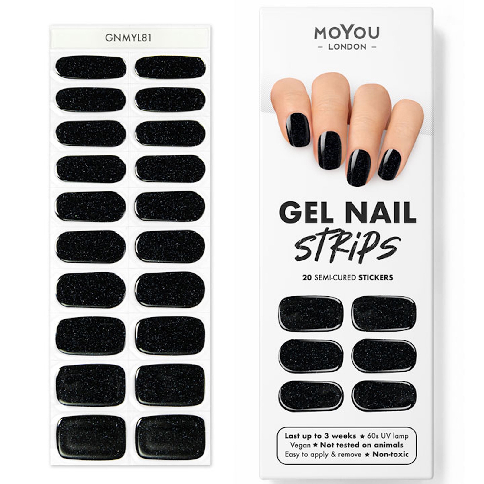 

MoYou Gel Nail Strip - Basics (Various Options) - Supernova
