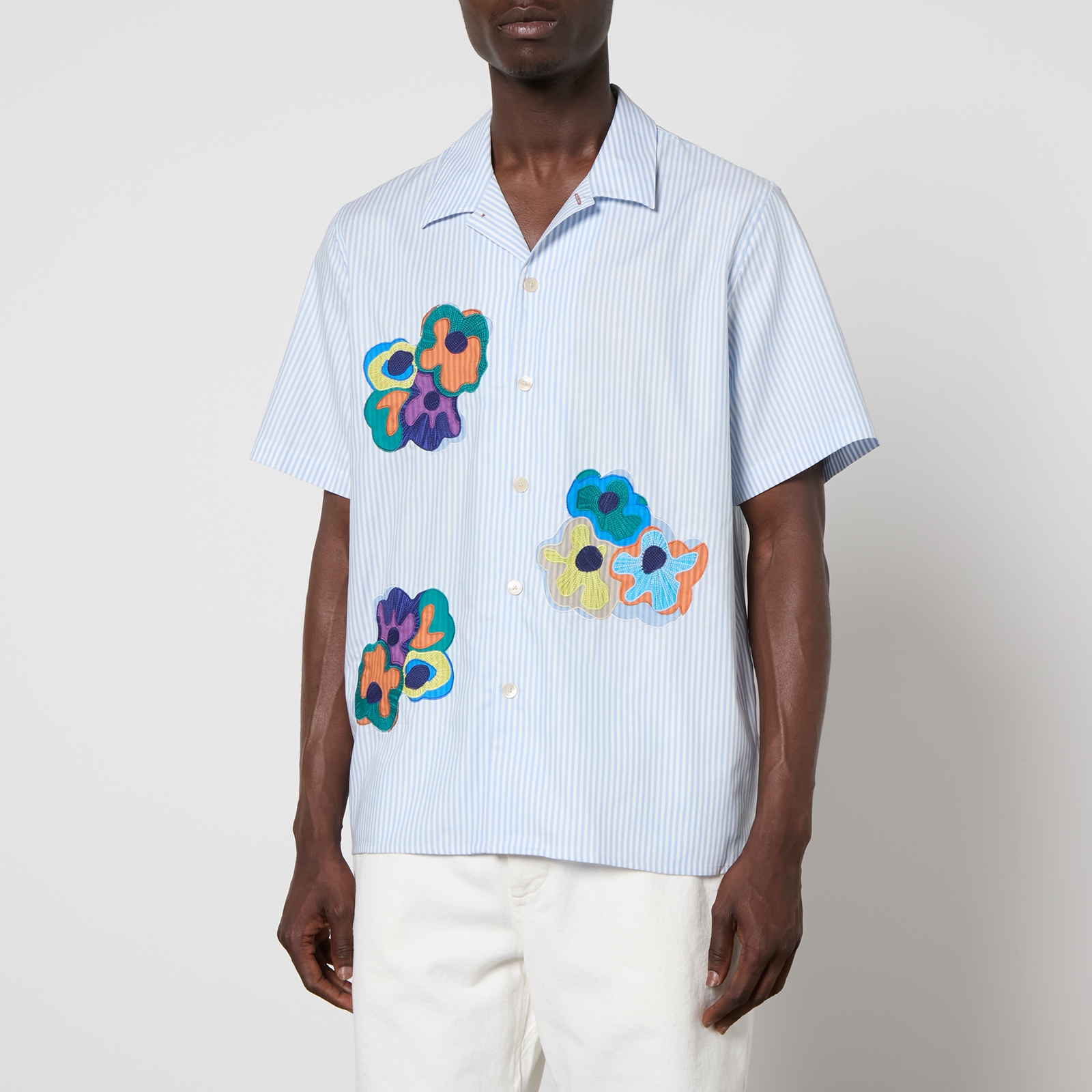 PS Paul Smith Striped Cotton-Poplin Shirt - S
