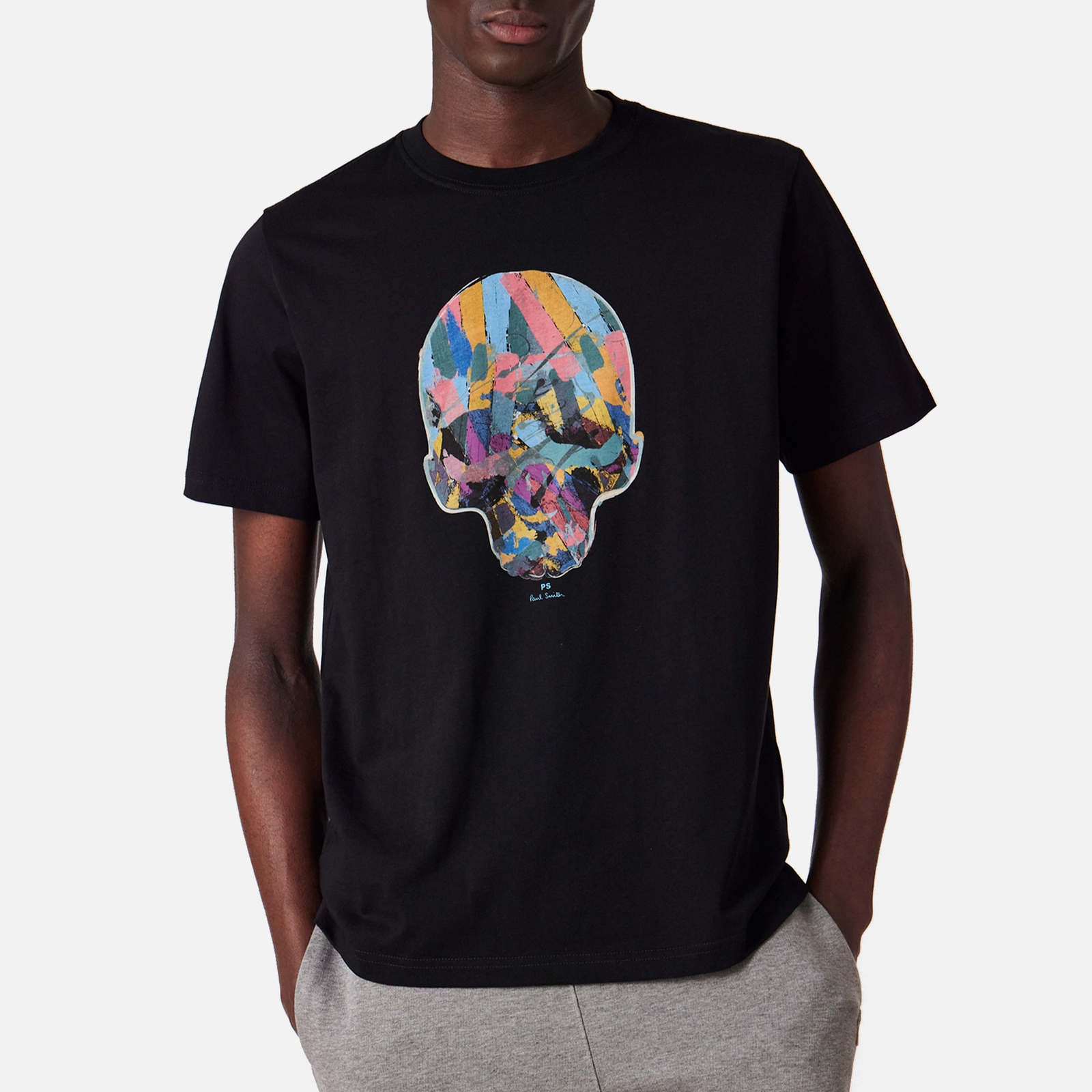 PS Paul Smith Skull Organic Cotton-Jersey T-Shirt - Black - L
