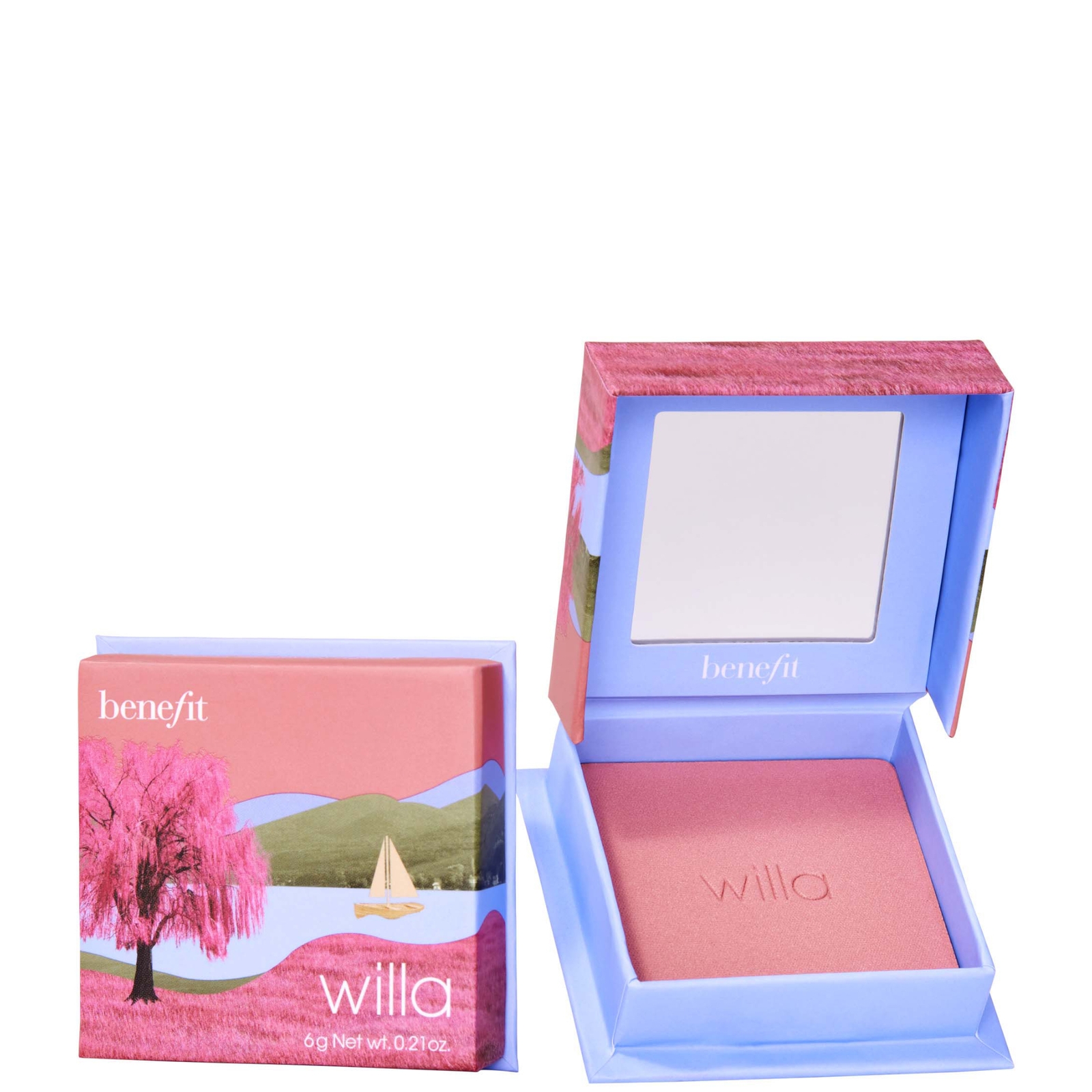 BENEFIT BENEFIT MINI WILLA NUDE BLUSH POWDER - SOFT NEUTRAL-ROSE 2.5G