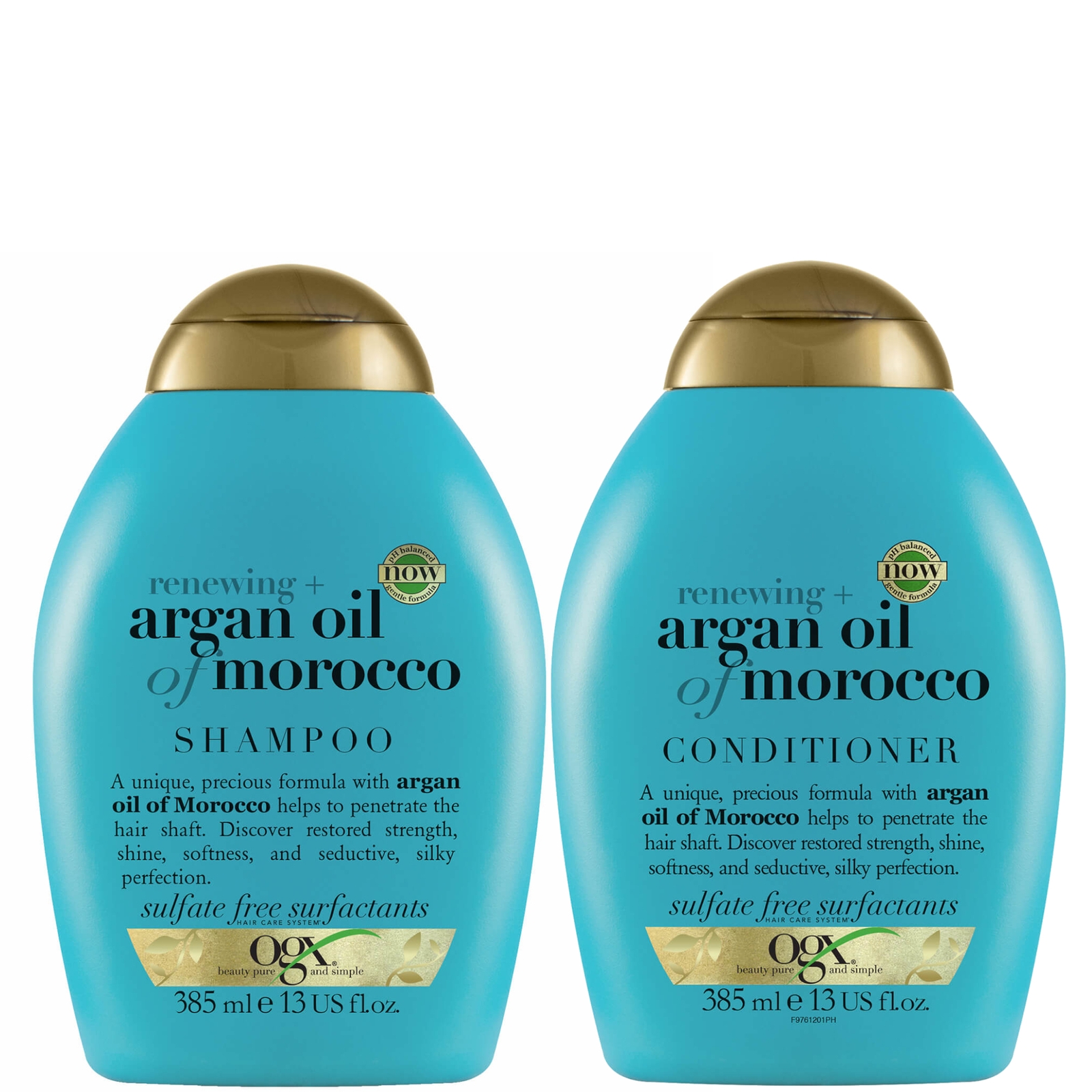 OGX Renewing+ Argan Oil of Morocco Shampoo and Conditioner Bundle for Shiny Hair
