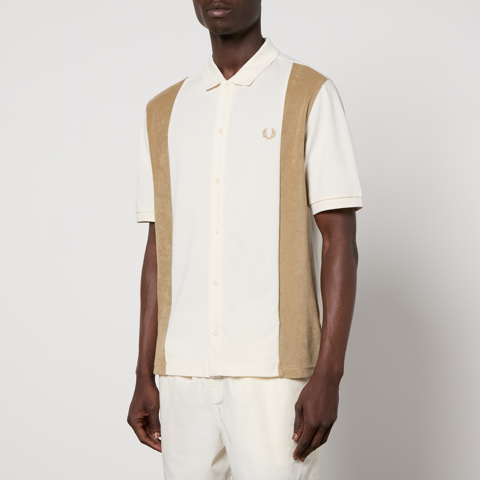 Fred Perry Cotton-Piqué and Terry Polo Shirt - L