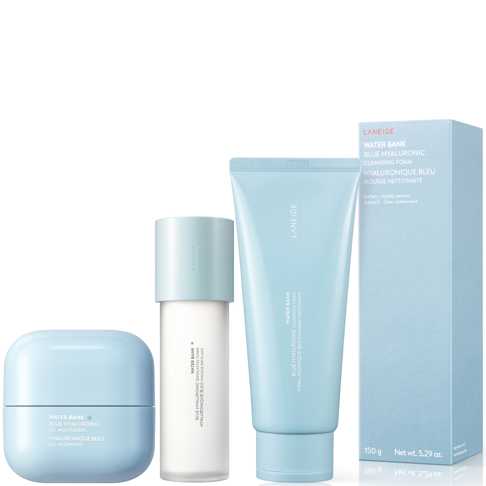 Laneige Water Bank Blue Routine For Combination To Oily Skin In White
