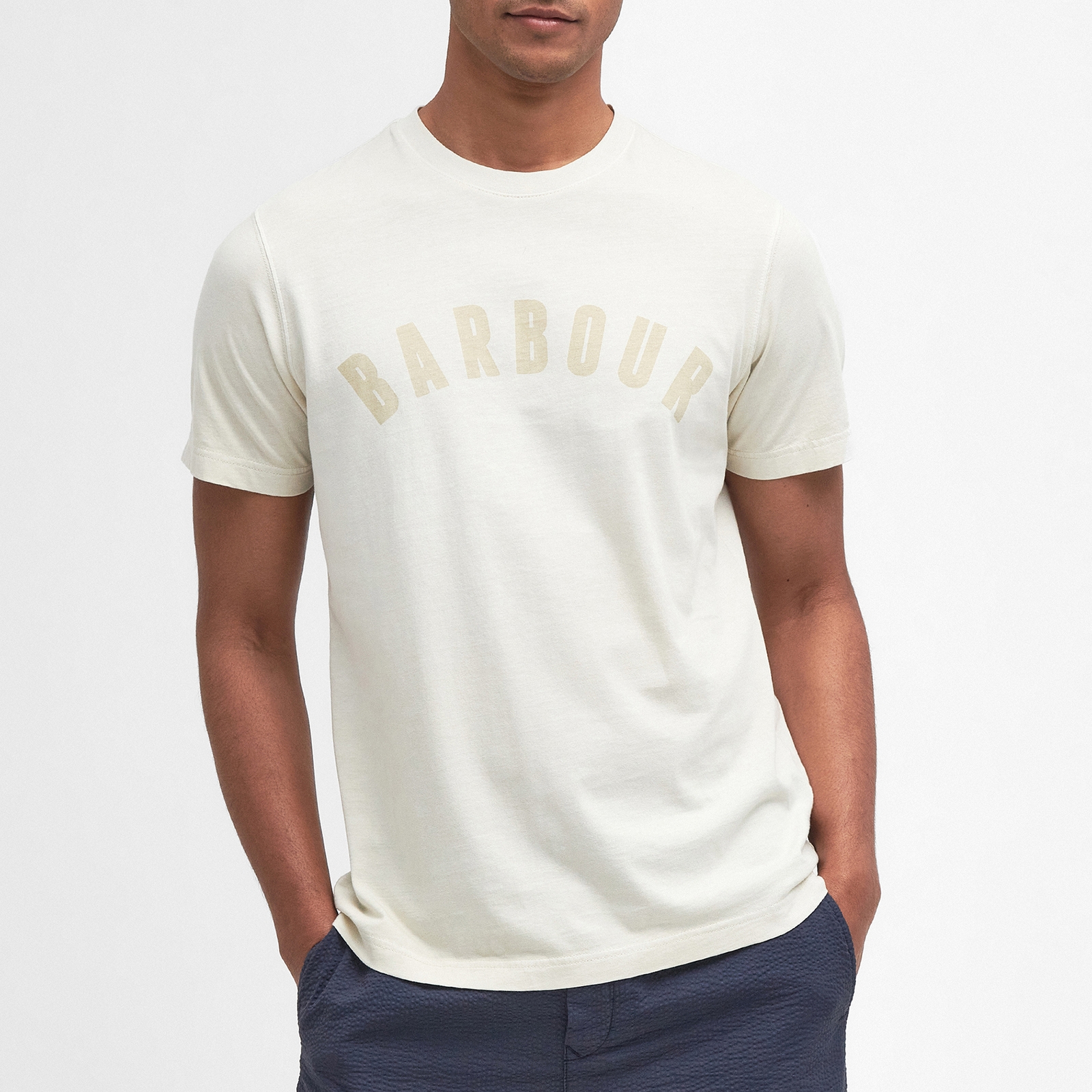 Barbour Heritage Terra Dye Logo-Print Cotton-Jersey T-Shirt - S