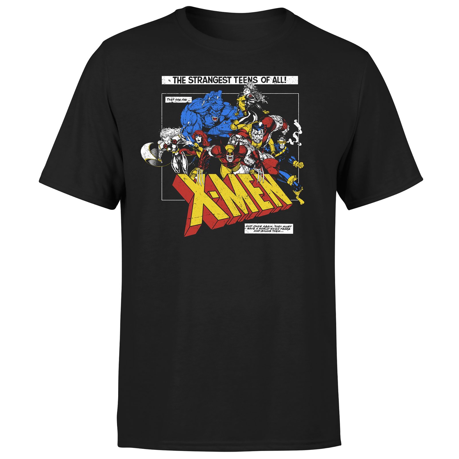 X-Men Retro Team Up Unisex T-Shirt - Black - 4XL
