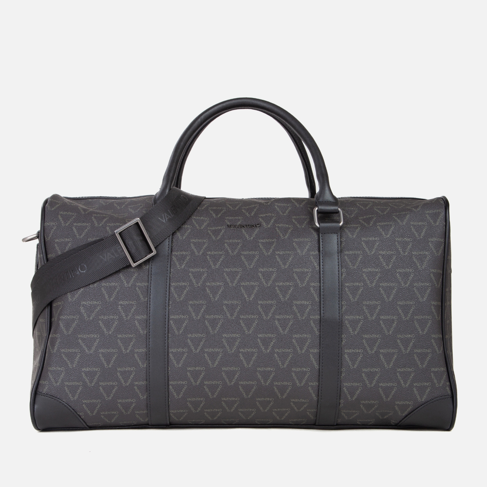 Valentino Delta Monogram Faux Leather Duffle Bag