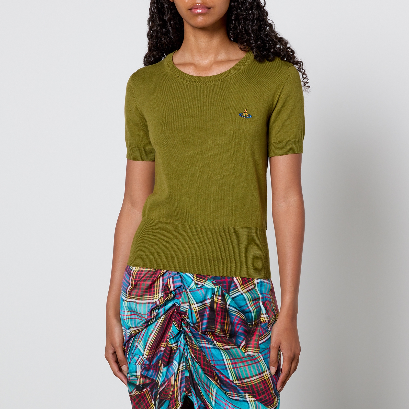 Vivienne Westwood Bea Cotton and Cashmere-Blend Top - L