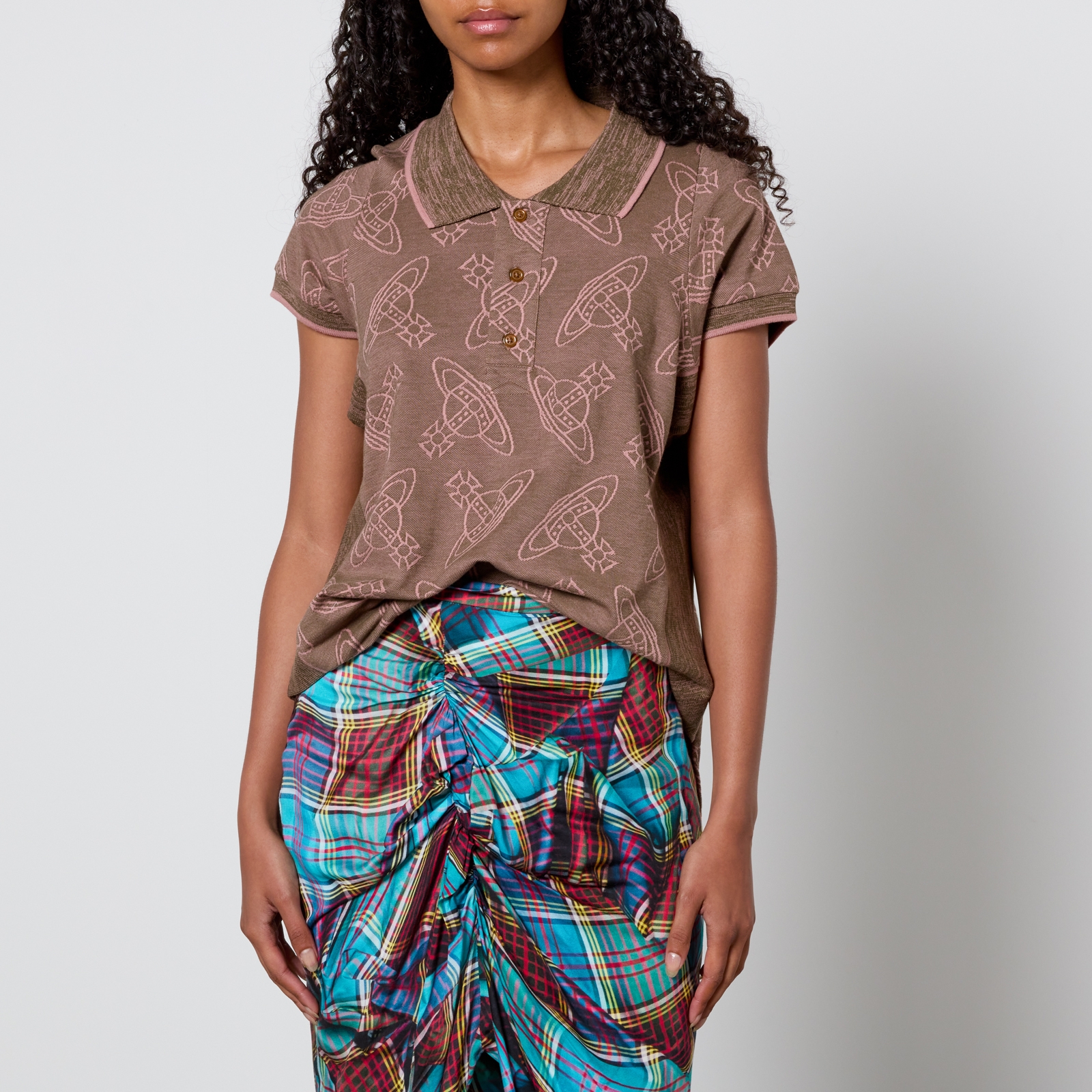 Vivienne Westwood Cotton-Jacquard Polo Shirt - S