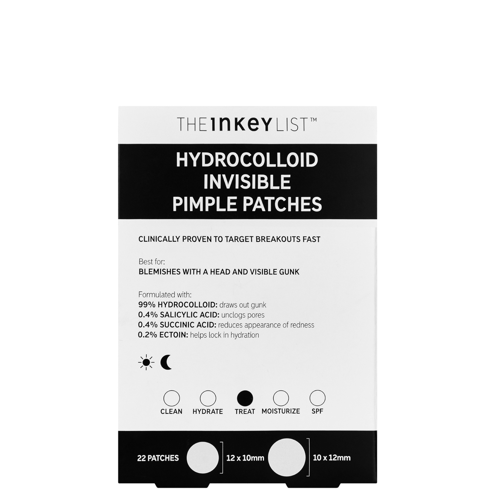 The Inkey List Hydrocolloid Pimple Patches In White