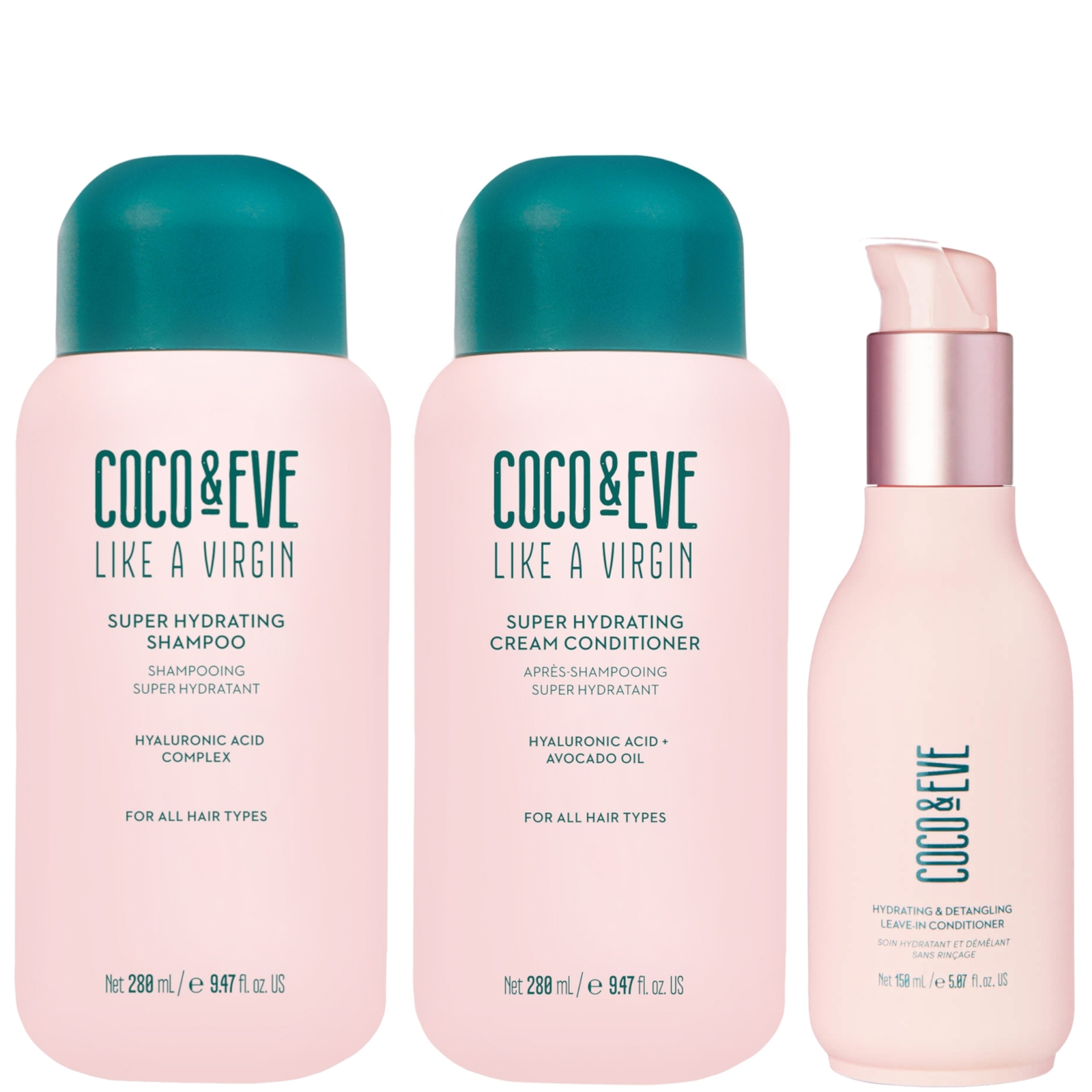 Coco & Eve Hair Routine Essentials Bundle In White