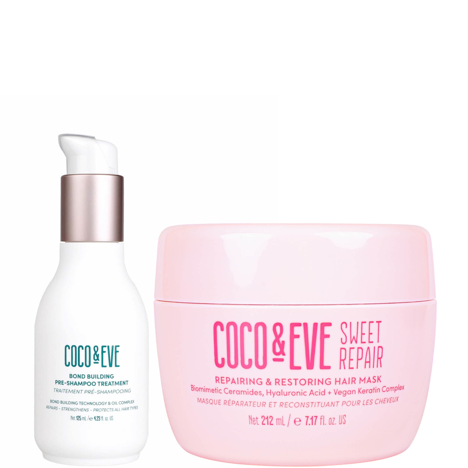 Coco & Eve Damaged Hair Treatment Bundle In White