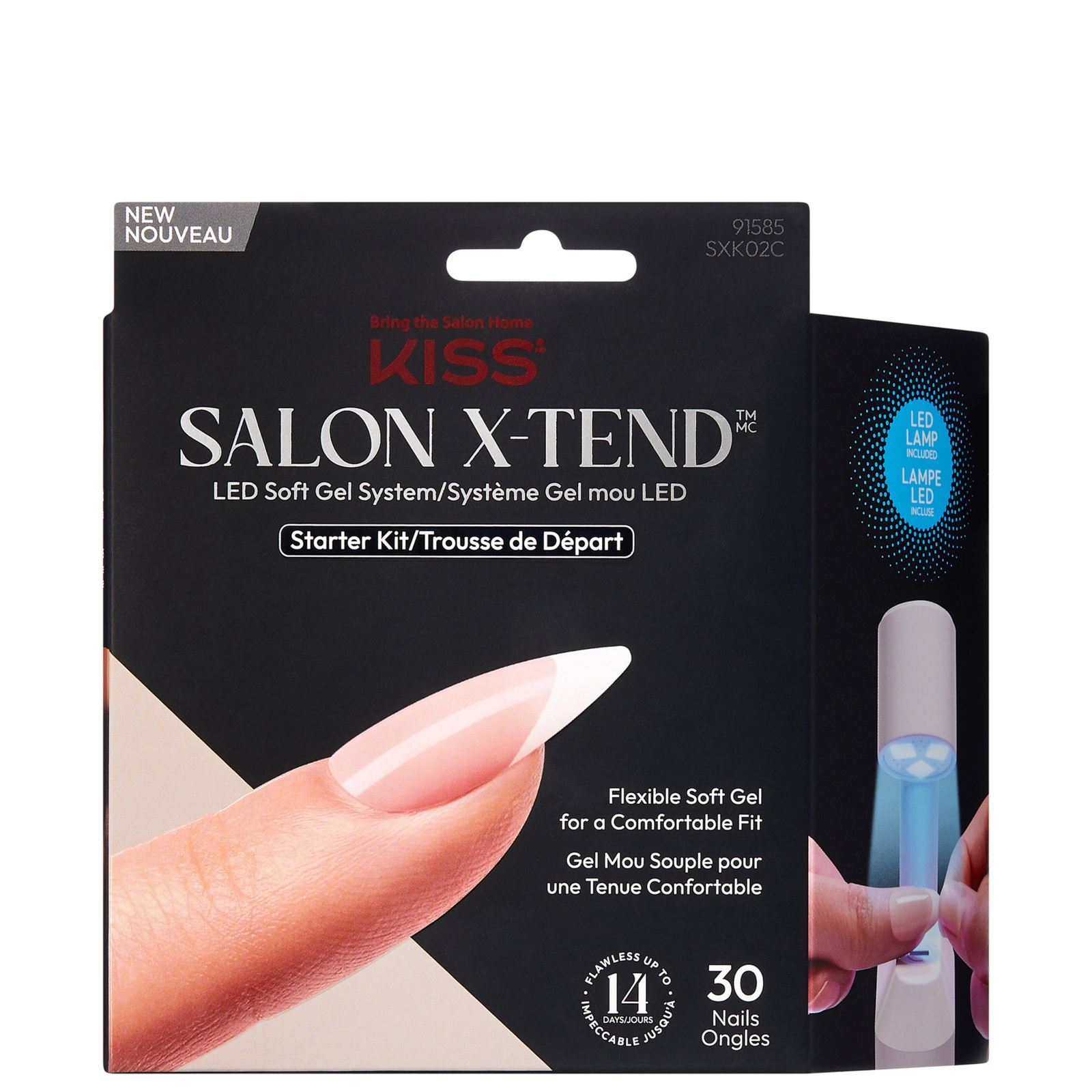 Kiss Salon X-tend Led Soft Gel System - Pure