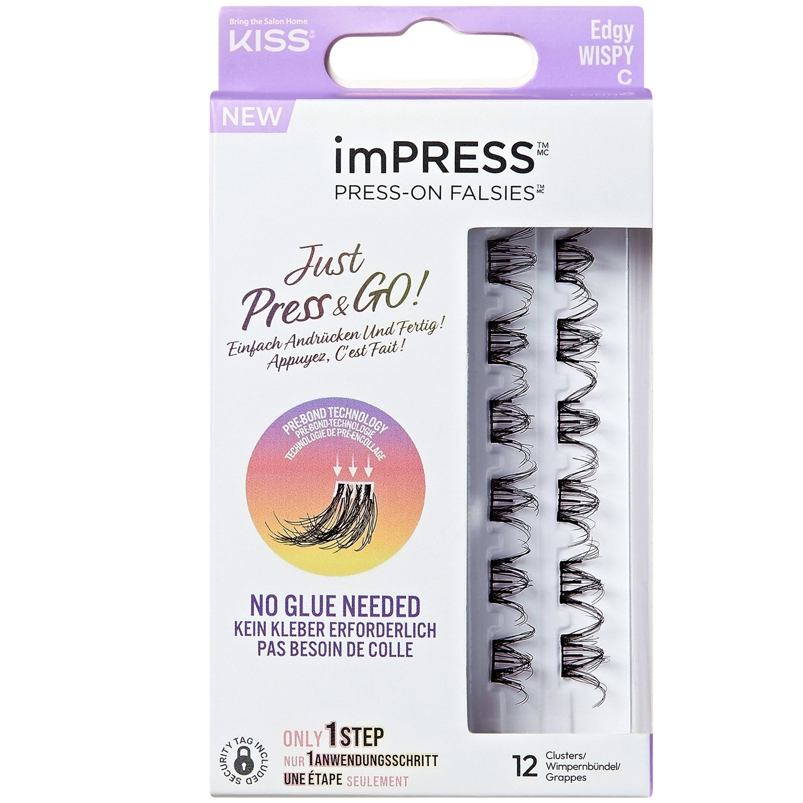

Kiss imPRESS Press On Single Lashes - Edgy Wispy