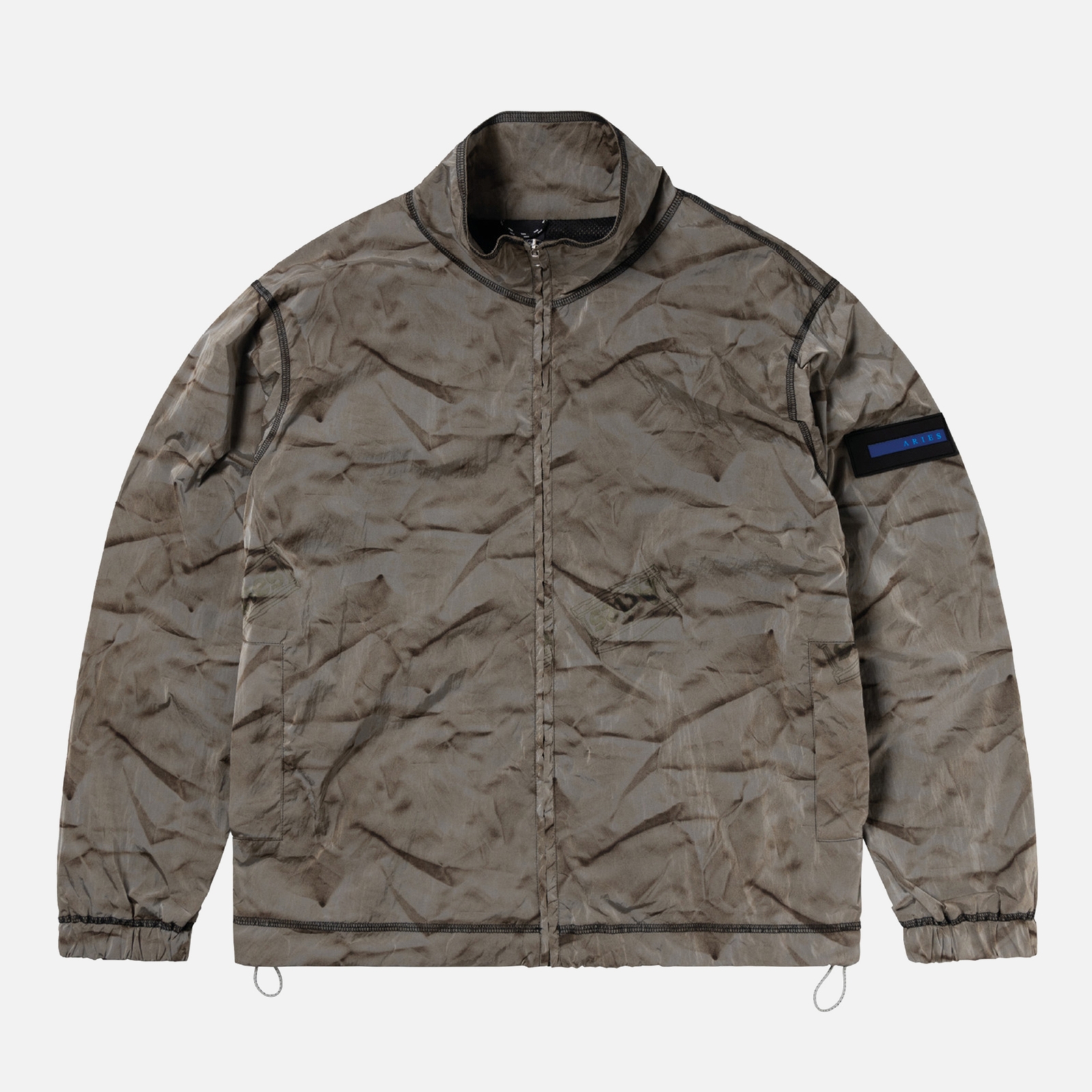 ARIES Creased Print Shell Sports Jacket - S