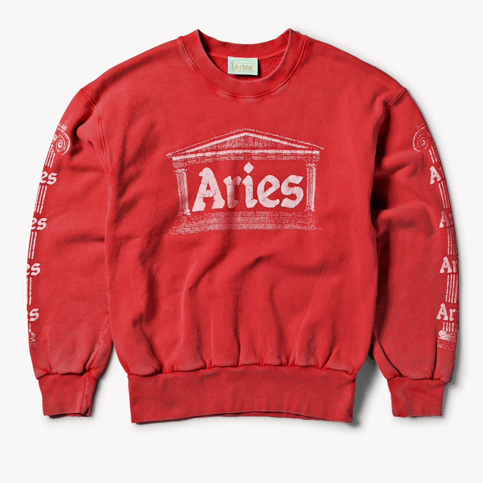 ARIES Aged Column Cotton-Jersey Sweatshirt – XL