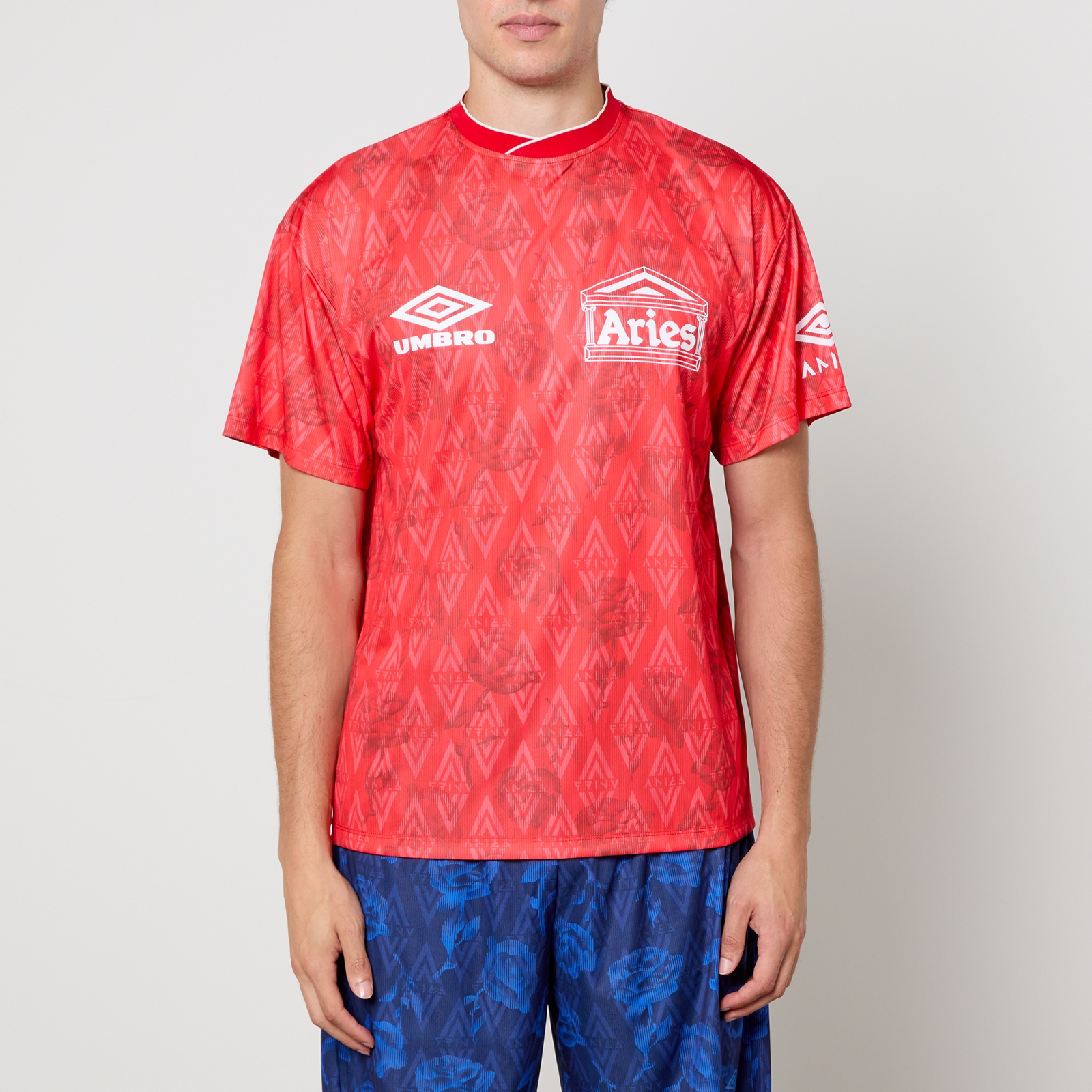 ARIES x Umbro White Roses Jersey Football Shirt - S
