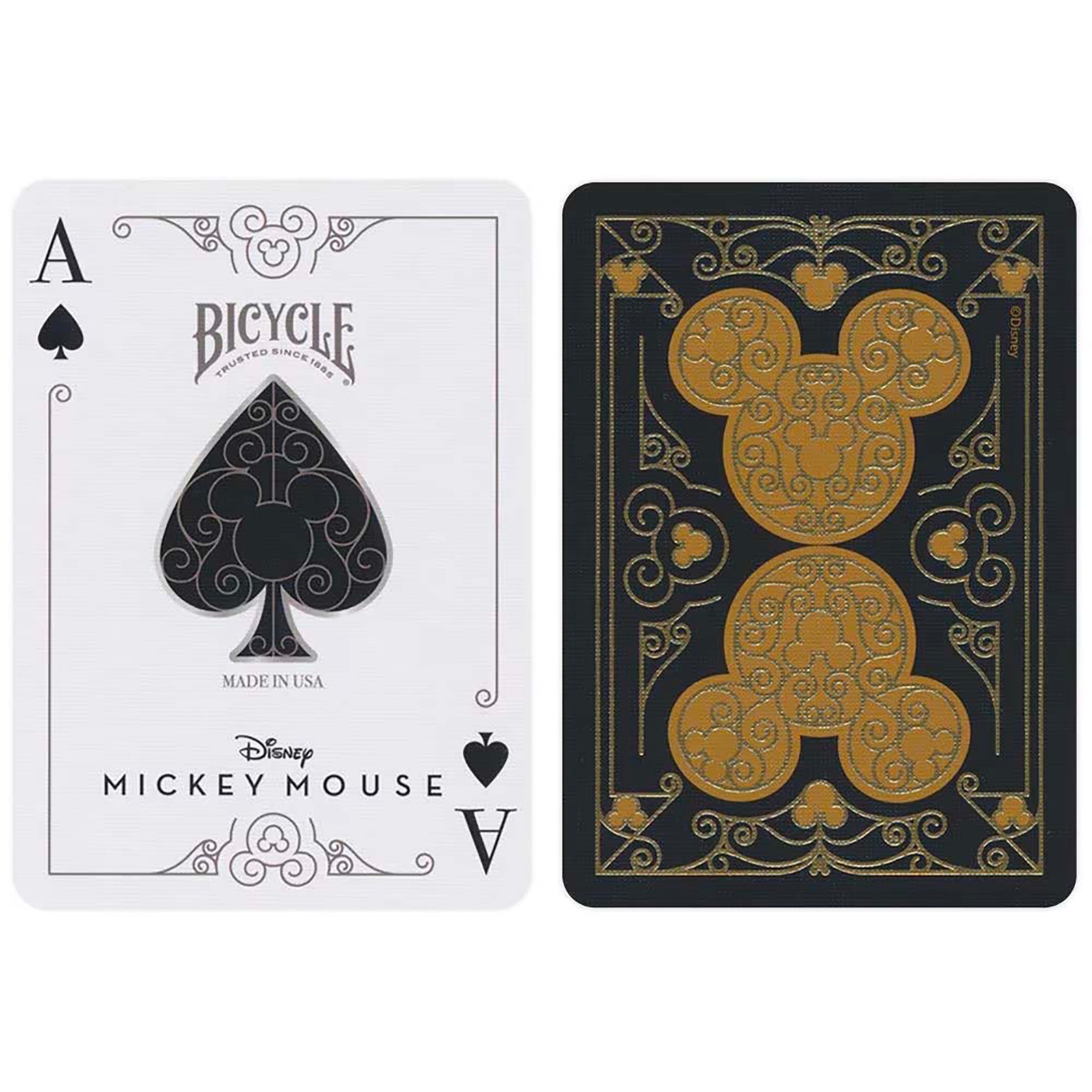 Image of Bicycle® Mickey Black/Gold Playing Cards