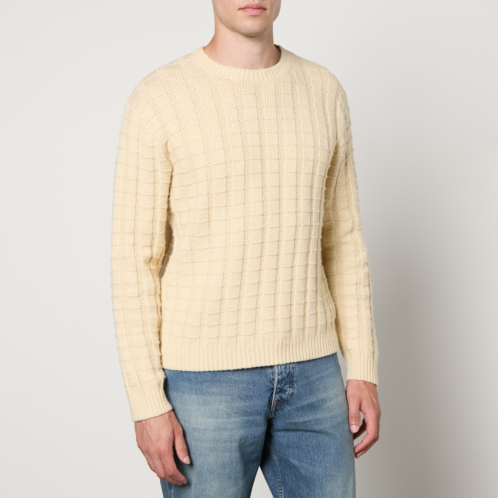Sunflower Angle Cotton and Wool-Blend Jacquard Jumper - L
