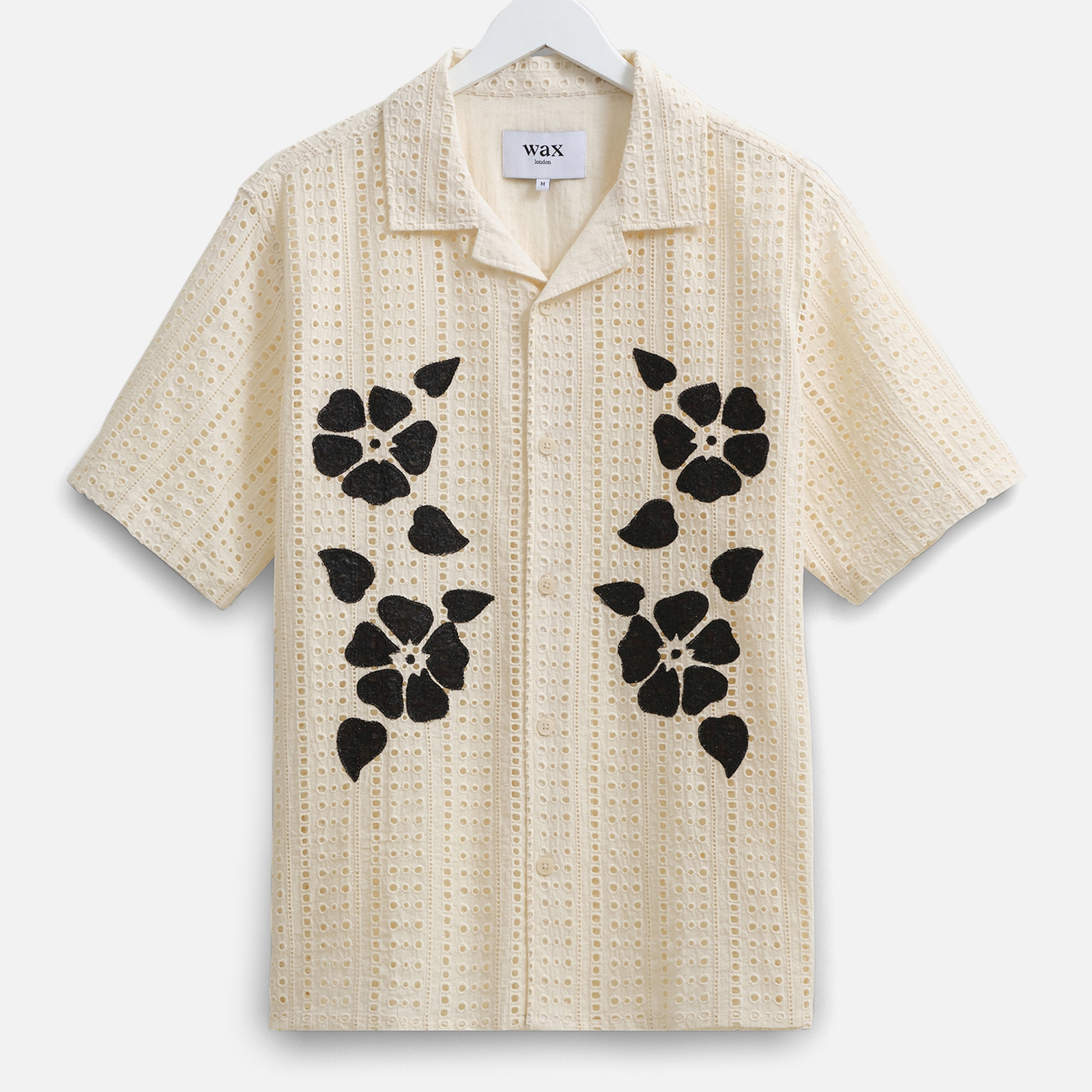 Wax London Didcot Applique Flower Cotton Shirt