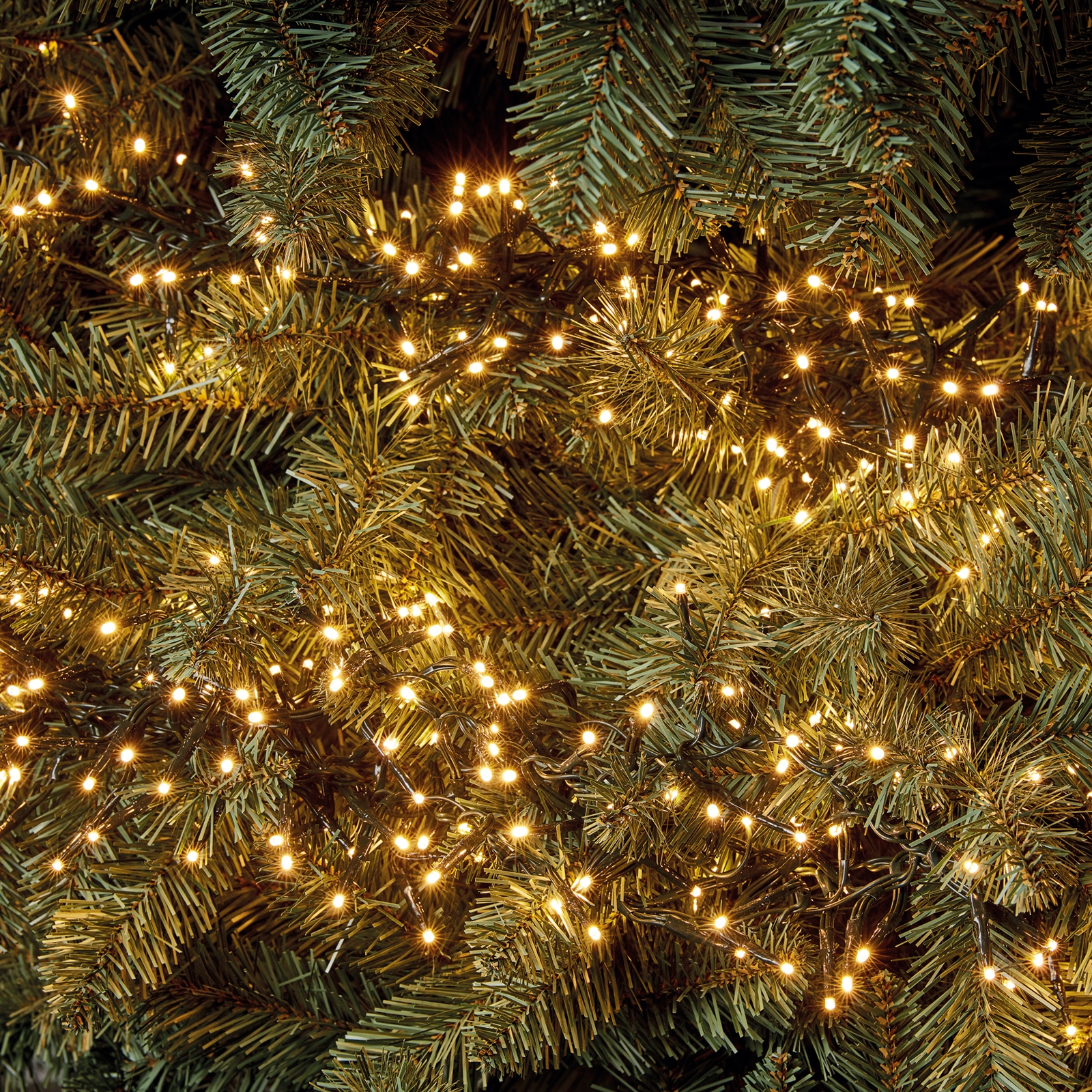 2000 Led Timer Cluster String Christmas Tree Lights - Warm White