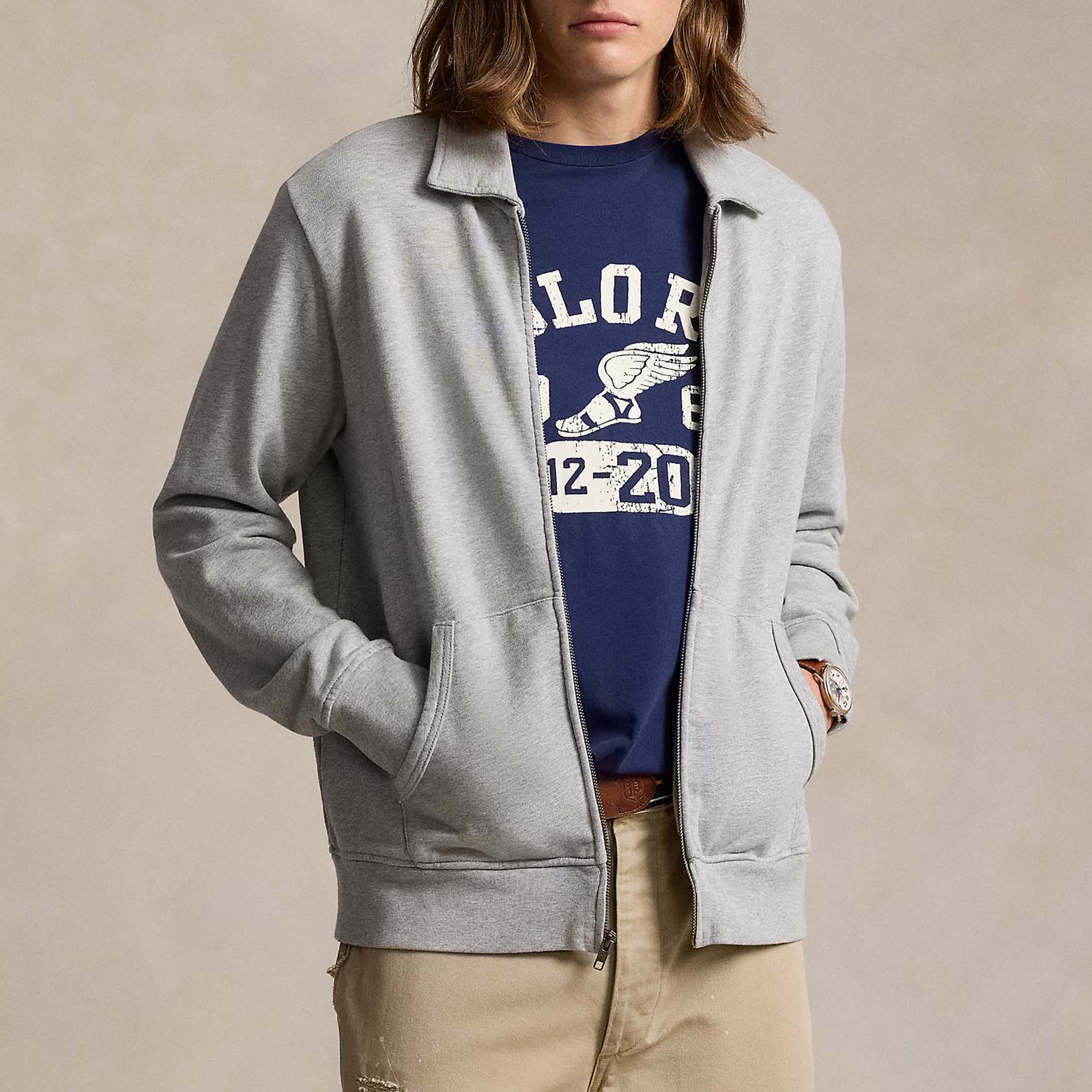 Polo Ralph Lauren Loopback Terry Cotton-Jersey Track Jacket - S