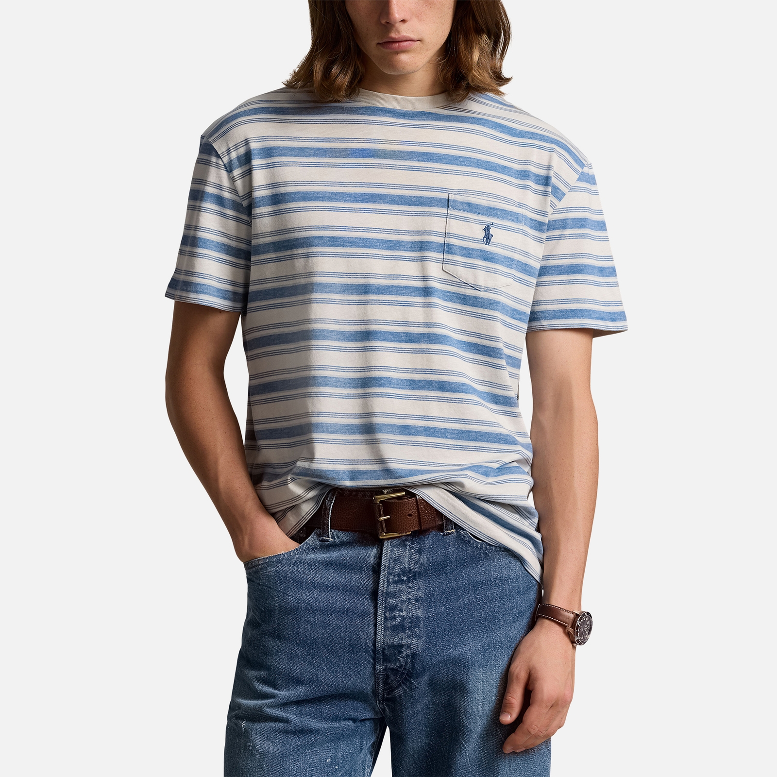 Polo Ralph Lauren Classic Cotton-Jersey Slim T-Shirt - M
